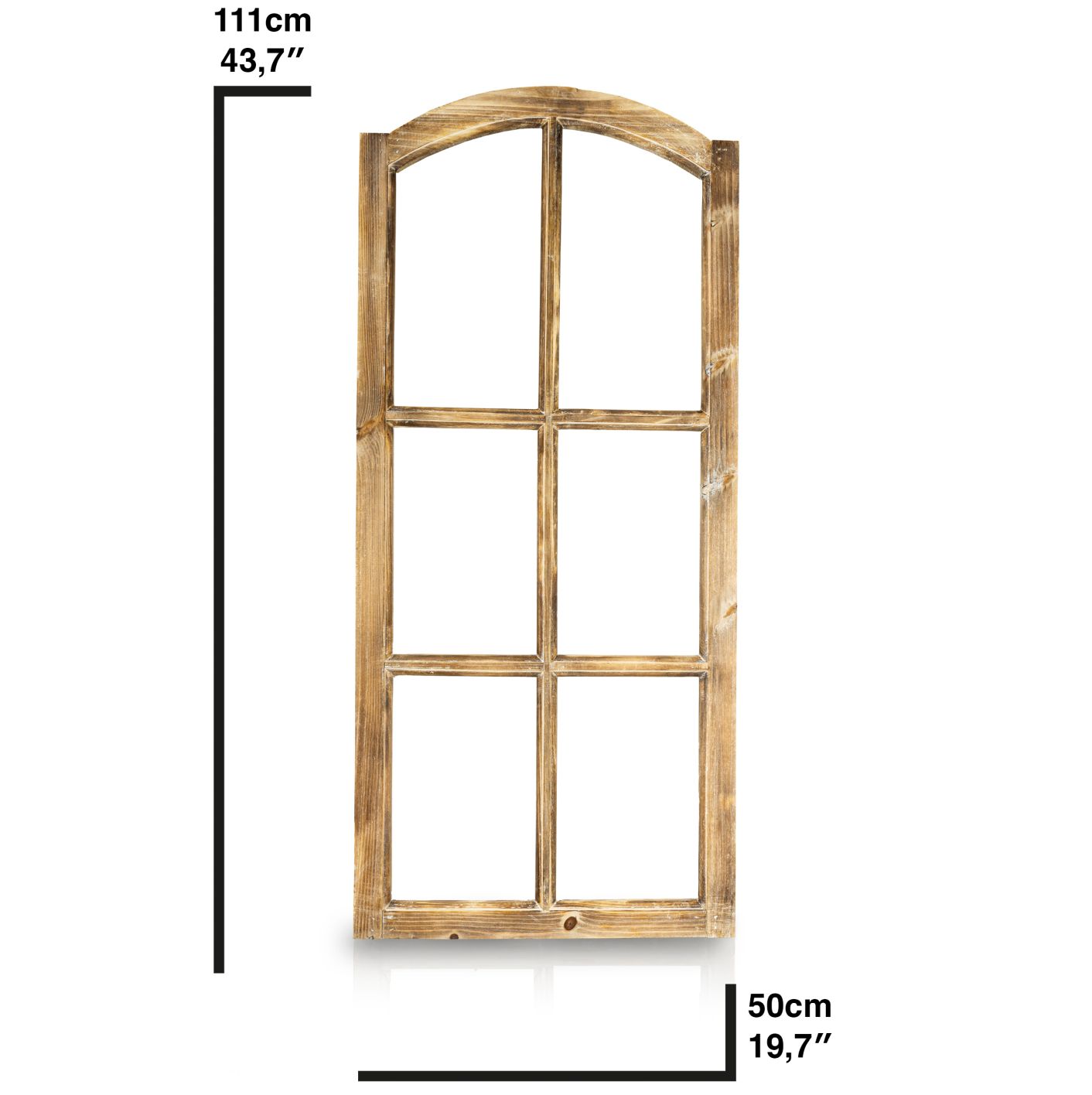Deko Vintage Stallfenster Landhausstil Deko - Vintage Deko Fenster mit Halbbogen
