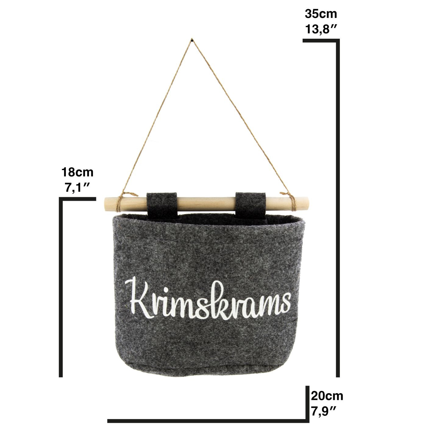 4er Set Organizer Tasche aus Filz