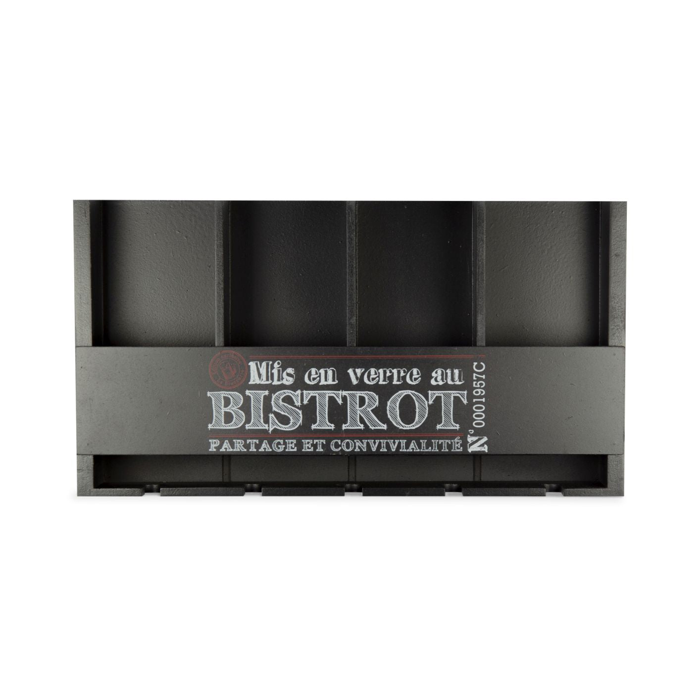 Weinregal Holz mit Glashalter - Weinregal Wand - Weinregal schmal Flaschenregal