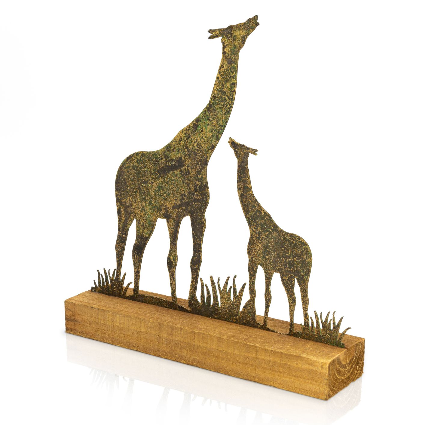 Giraffe Deko - Afrikanische Deko Wohnzimmer - Design Deko Holz - Deko Figuren