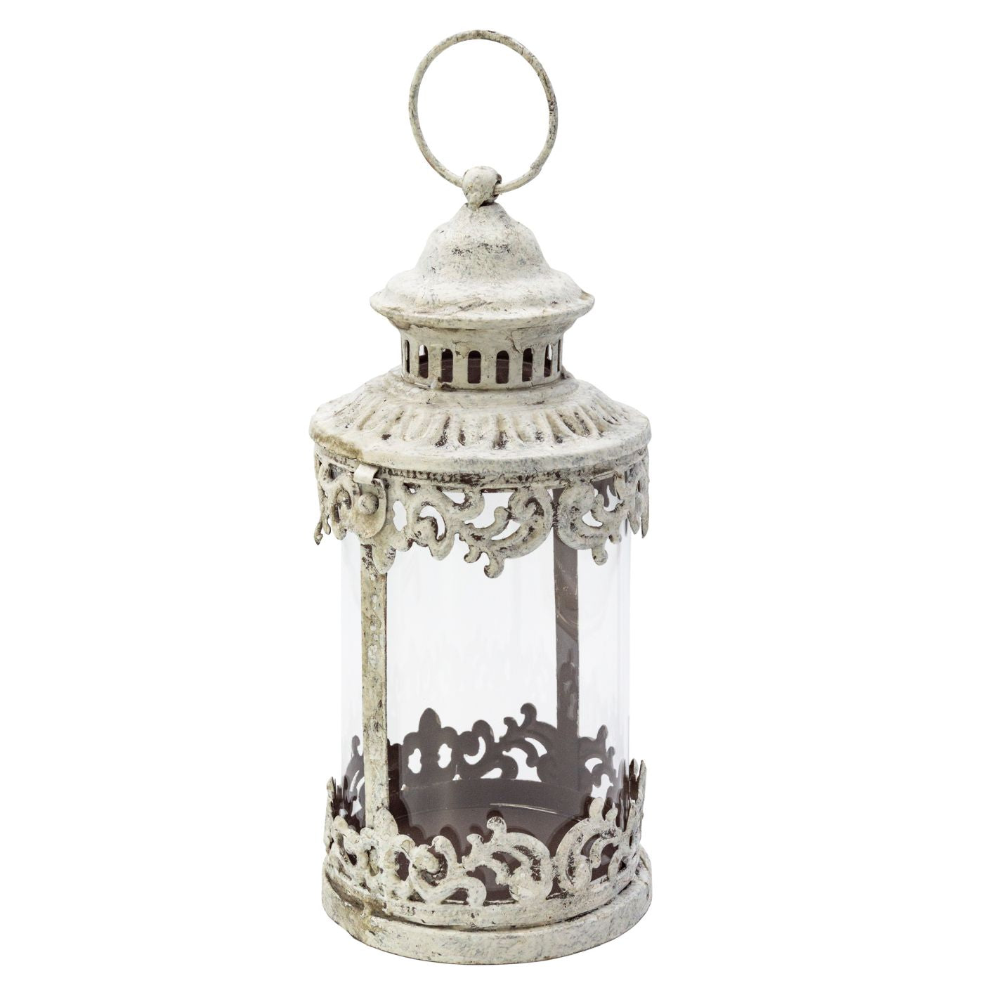 Gartenleuchte zum Stellen oder Hängen Windlicht Glas Laterne - Terrassendeko