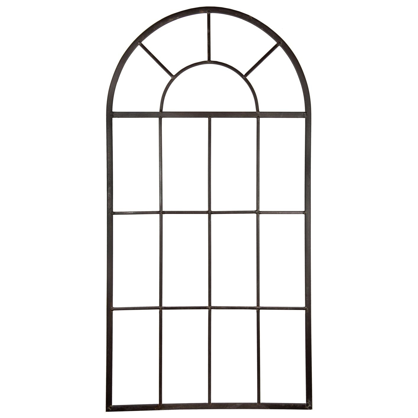 Deko Fenster aus Metall - 44x86cm