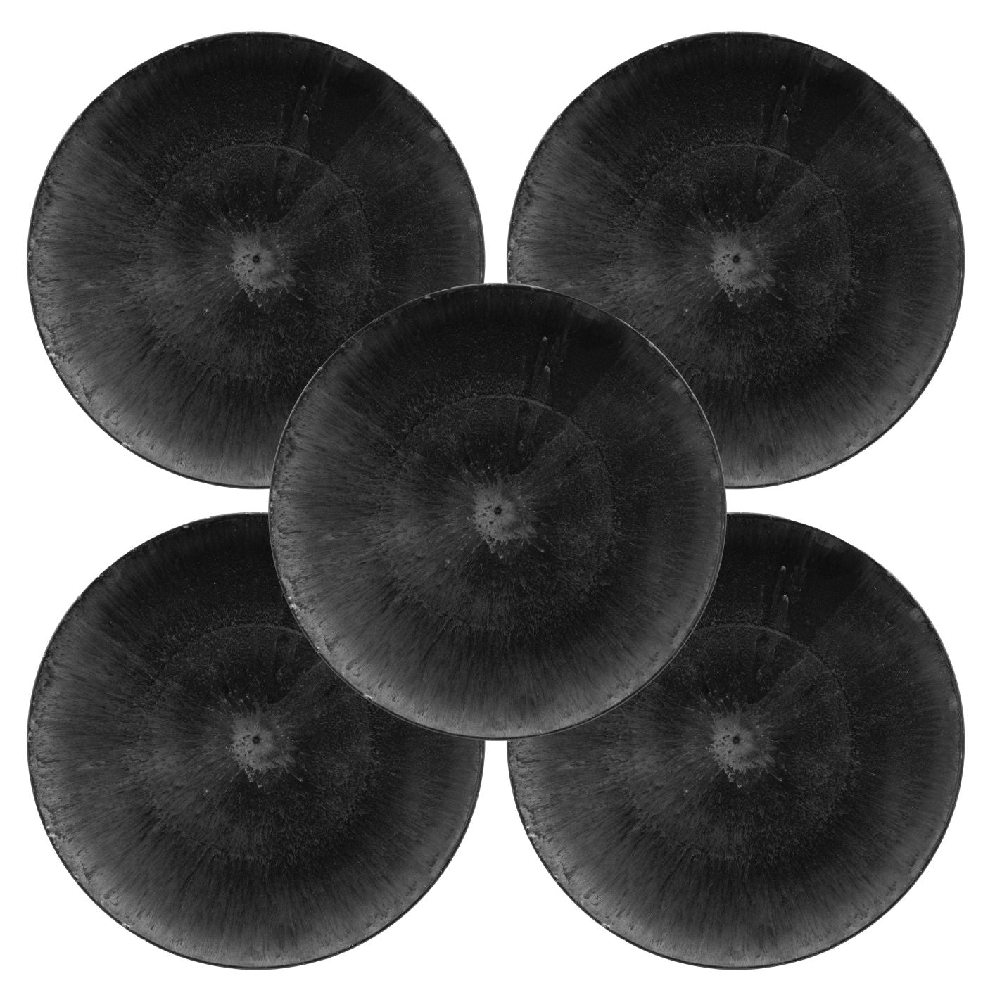 5er Set Teller rund D33cm Grau Polypropylen #1