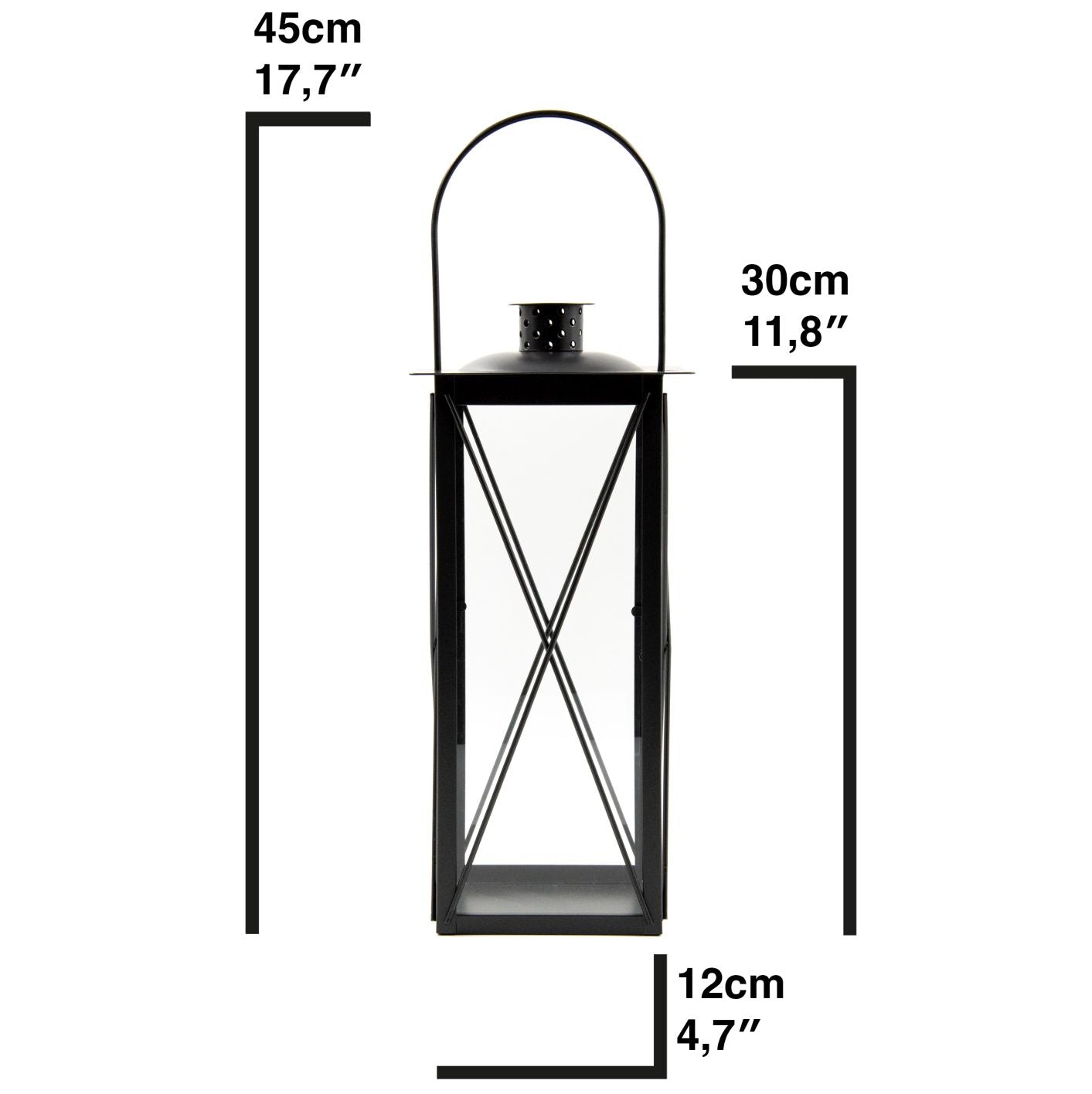 Windlicht, Glas-Laterne