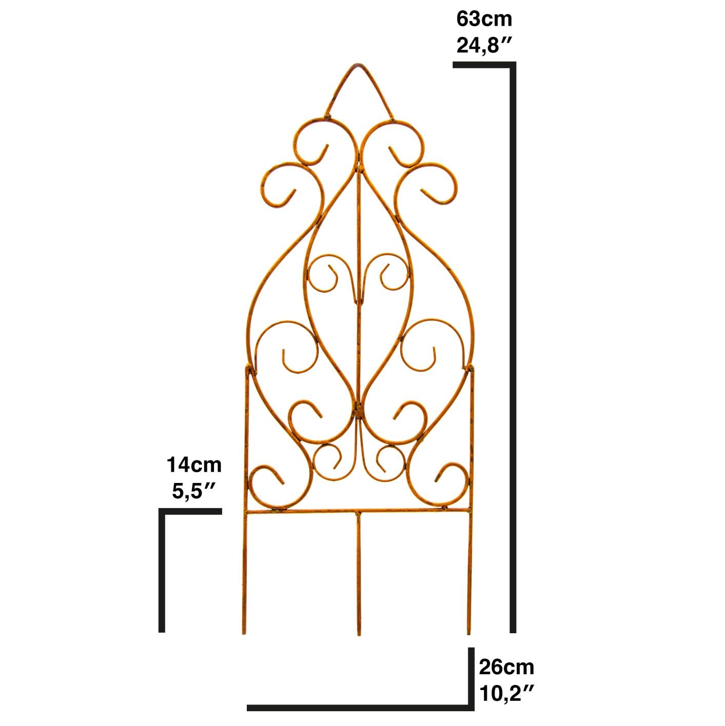 Rankgitter Metall Deko Balkon und Garten Deko Balkon Sichtschutz Garten Vintage