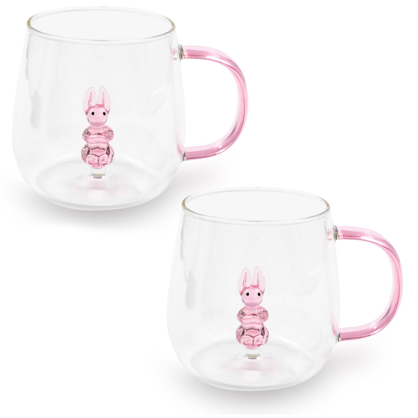2er Set Glastasse, Hase