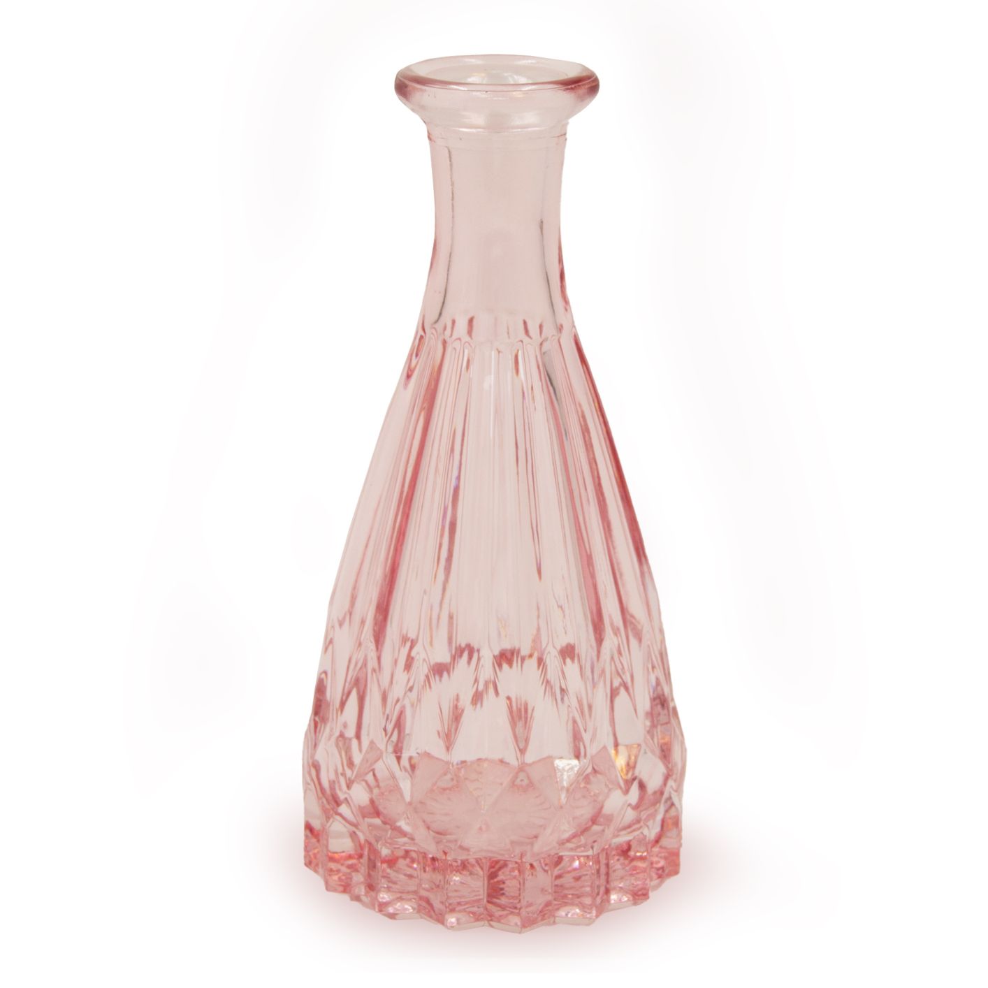 Glas Vase, Rosa