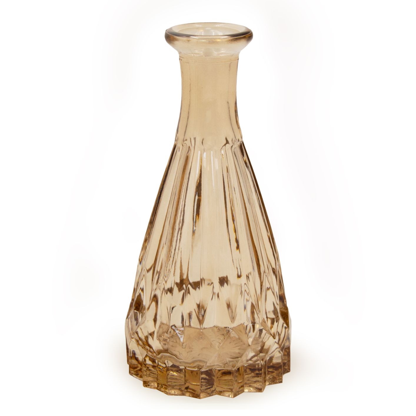 Glas Vase, Taupe