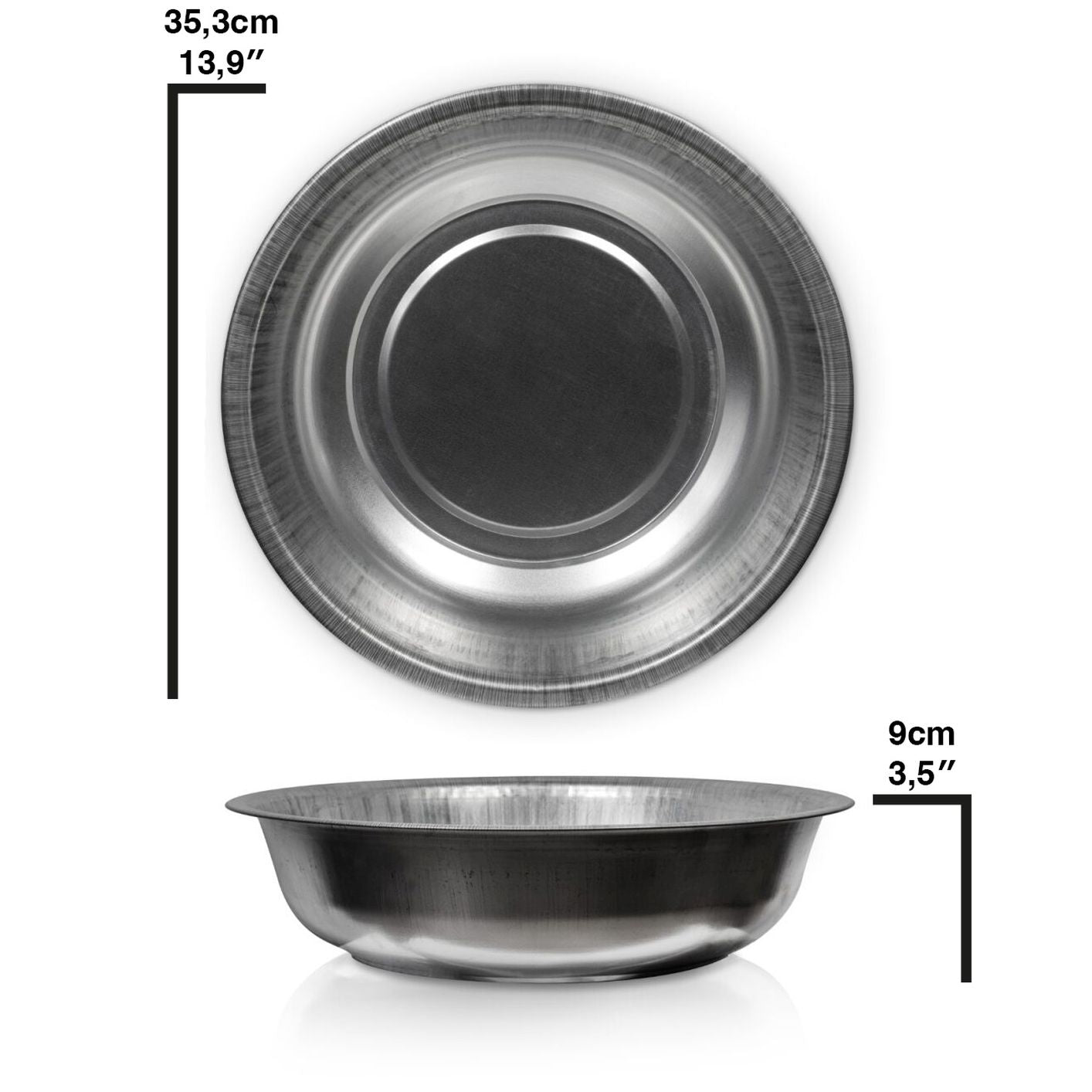 Verzinkte Schale zum Bepflanzen oder als Teichschale ?35,3cm