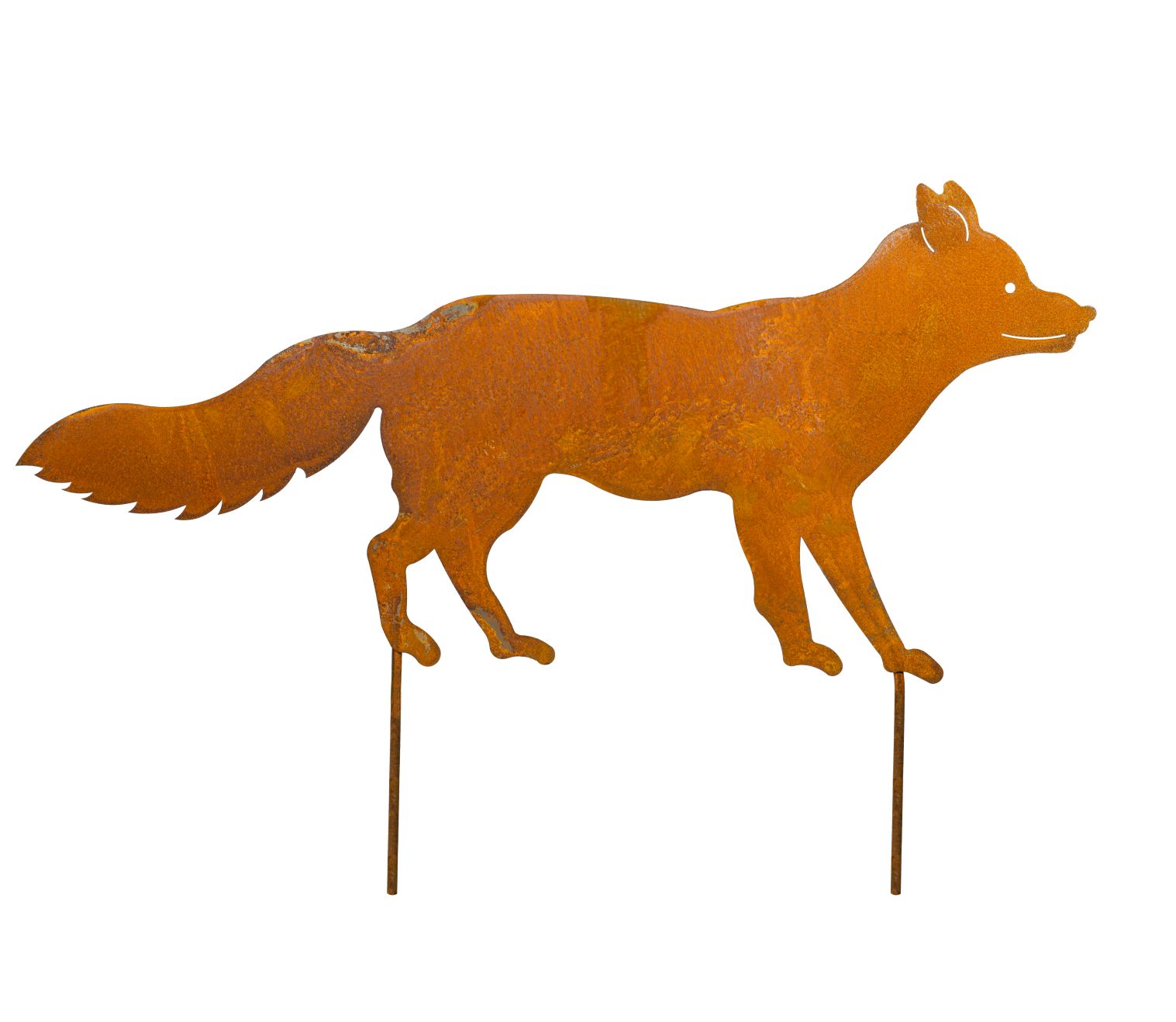 Waldtiere als Rost Deko für Garten - Naturrost als Außen Dekoration Fuchsfigur