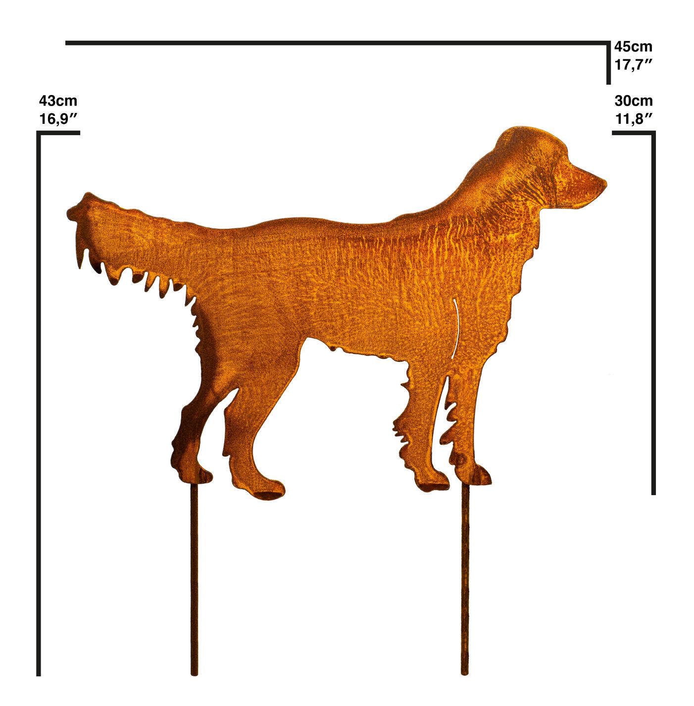 Labrador Gartenstecker