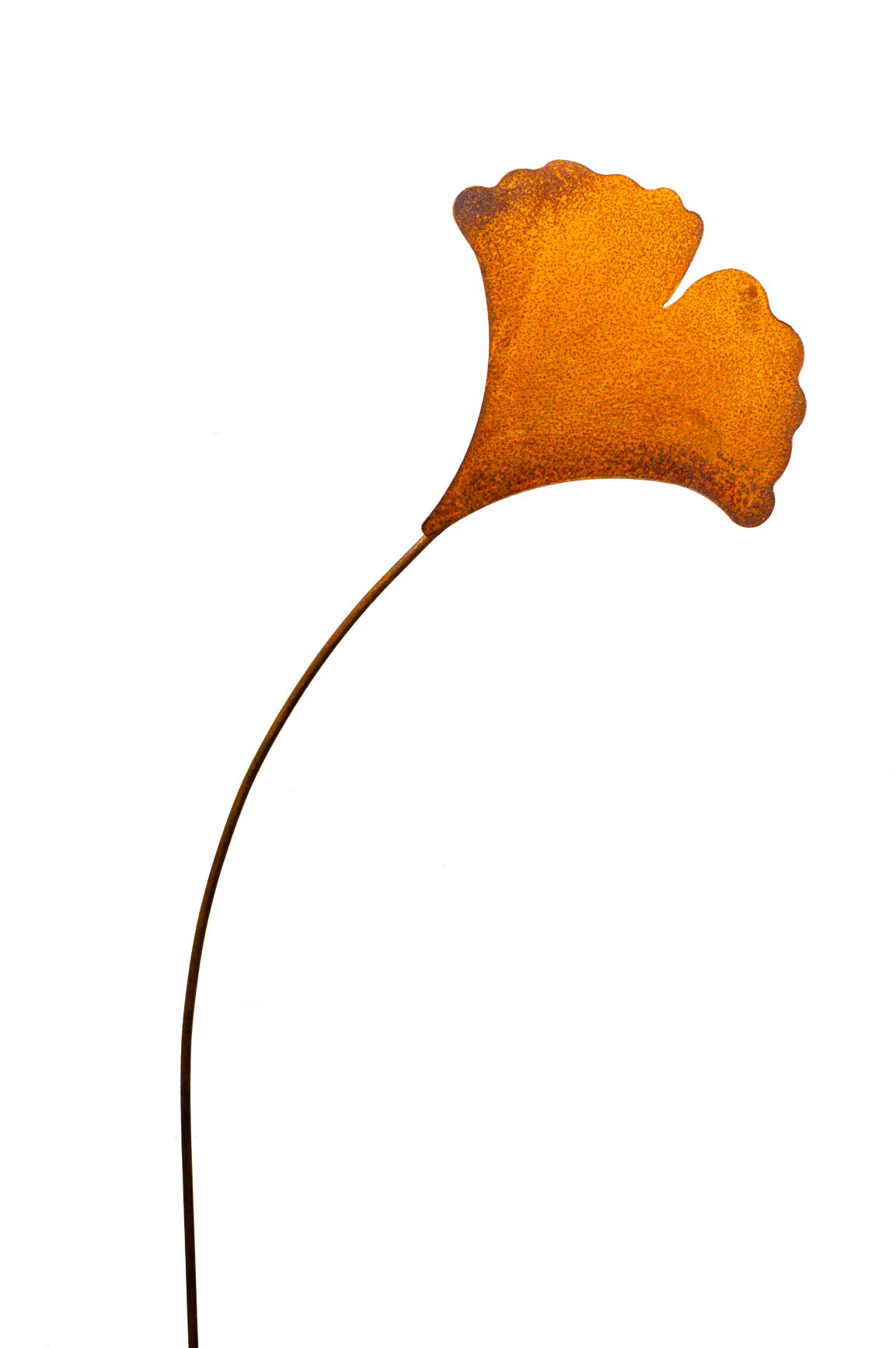 Ginkgo Blatt Rost Deko für Garten, Terrasse oder Balkon Metall Edelrost Ginkgo