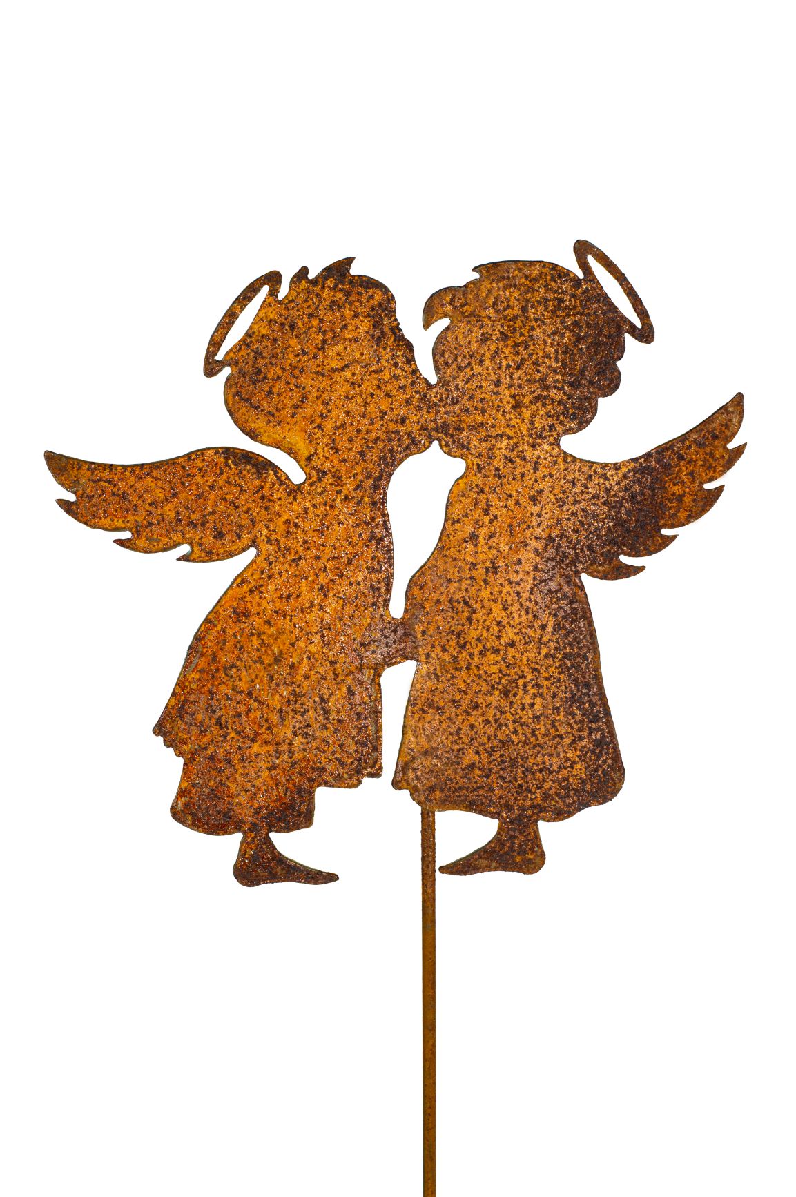 Engel Rost Deko Figuren für den Garten, den Balkon oder die Haustüre