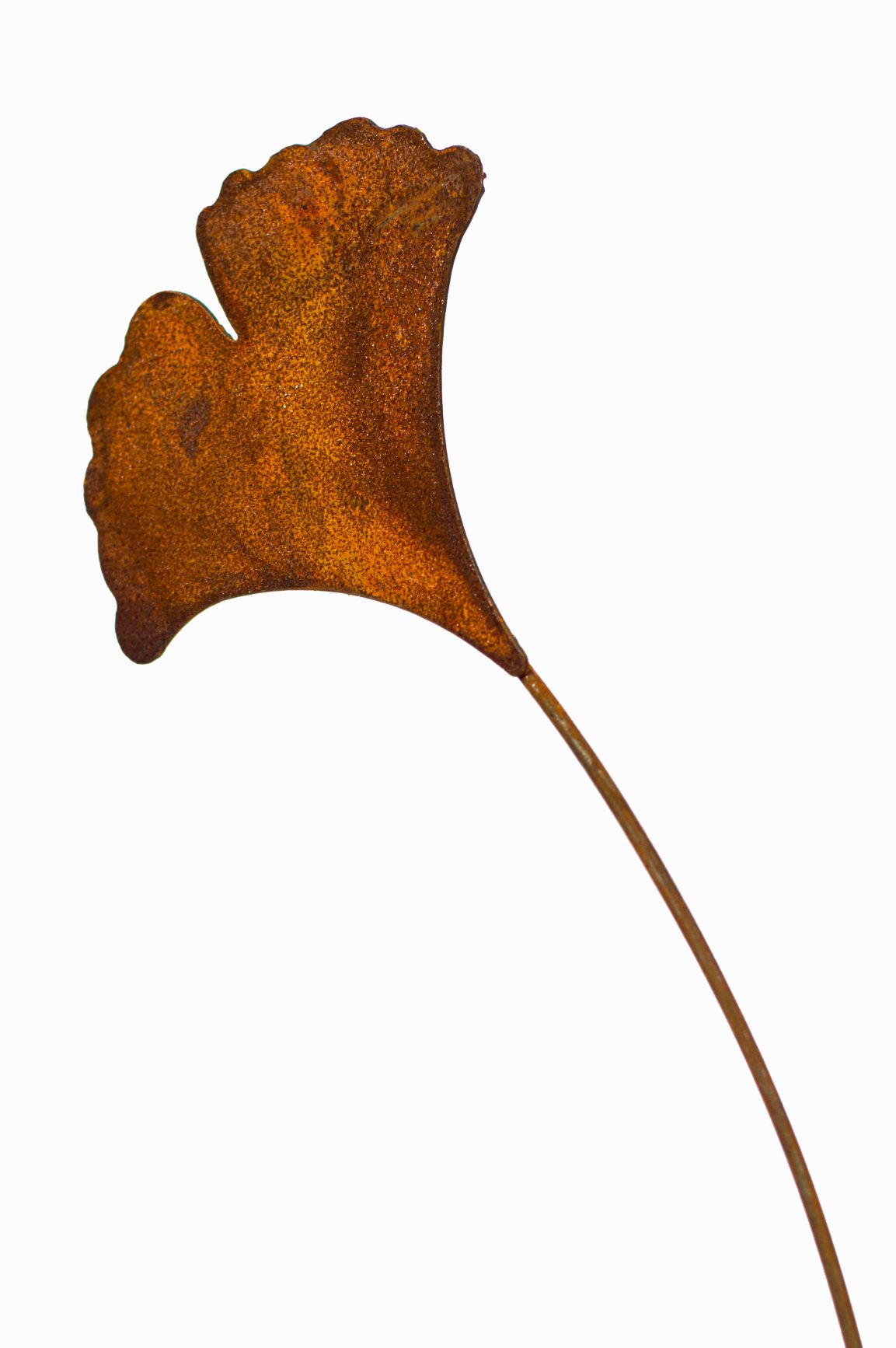 Ginkgo Blatt Rost Deko für Garten Terrasse oder Balkon