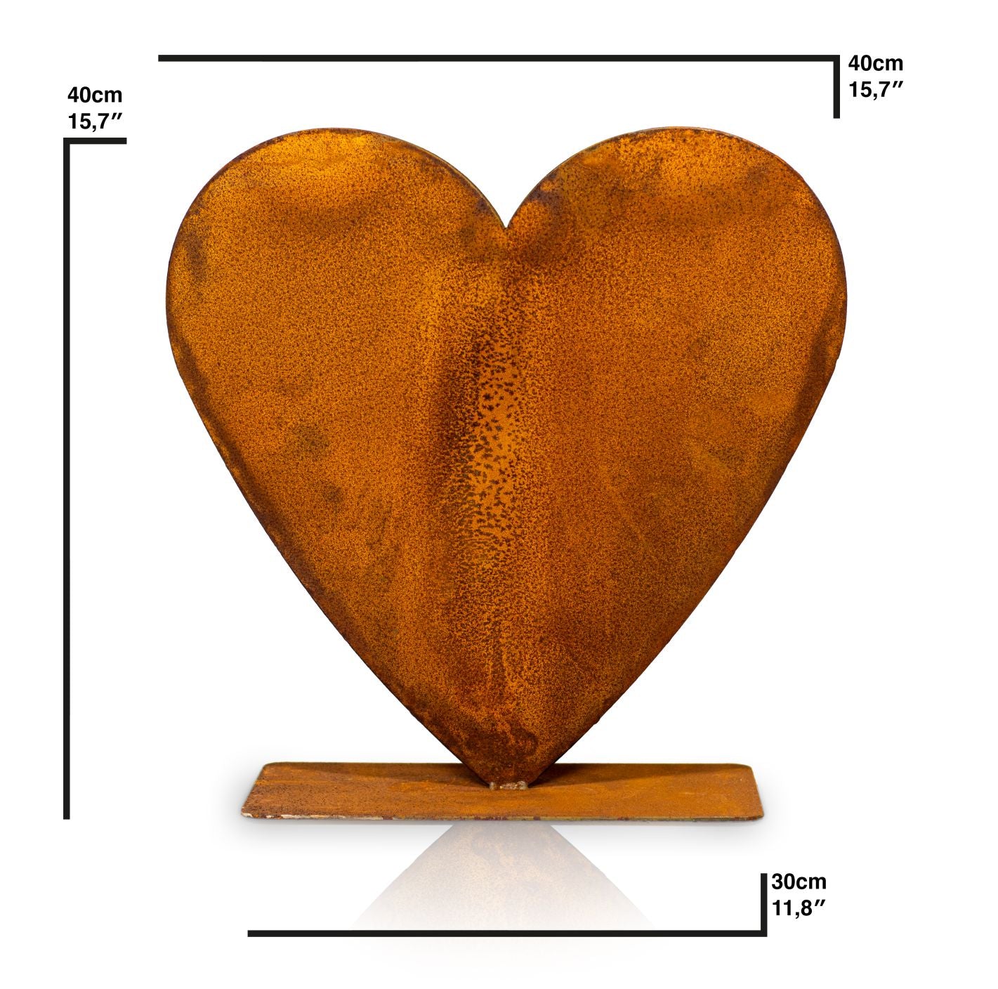 40x40 cm Herzen Deko - Ideal für Garten oder Haustür