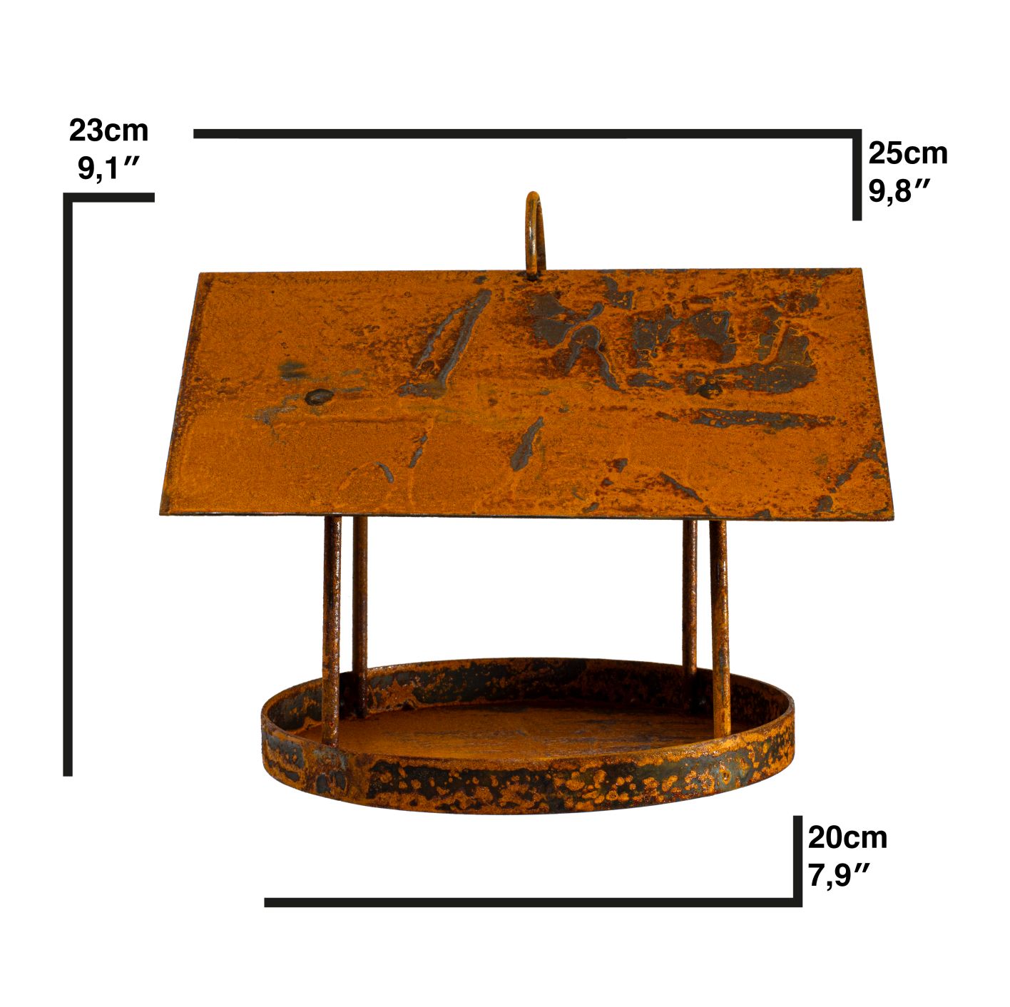 Vogel Futterhaus Rost Deko - Bohemian Deko Hängend - Vintage Balkon Deko Vogelha