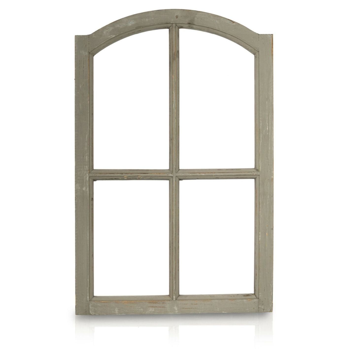 Deko Vintage Stallfenster Landhausstil Deko Fenster mit Halbbogen aus Holz