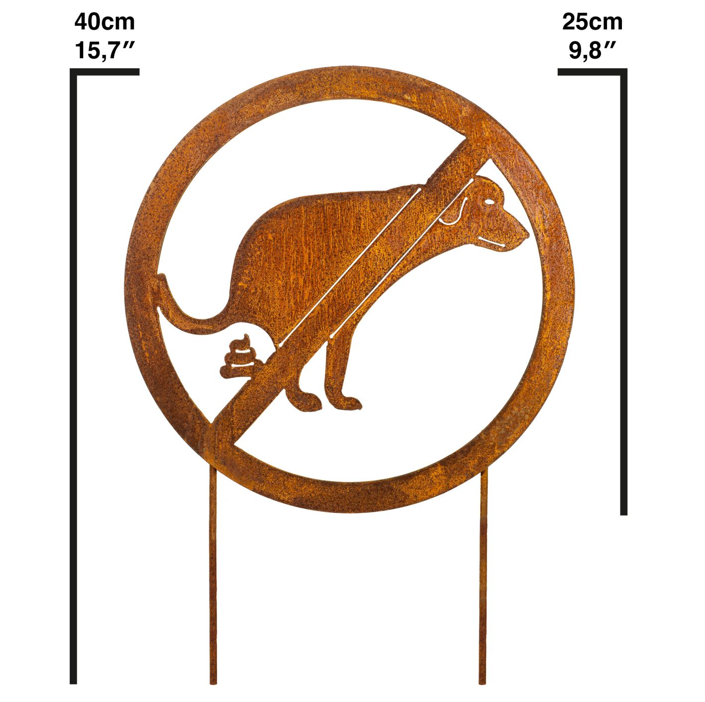 Gartenschild Hundekot verboten Hinterlassenschaften unerwünscht