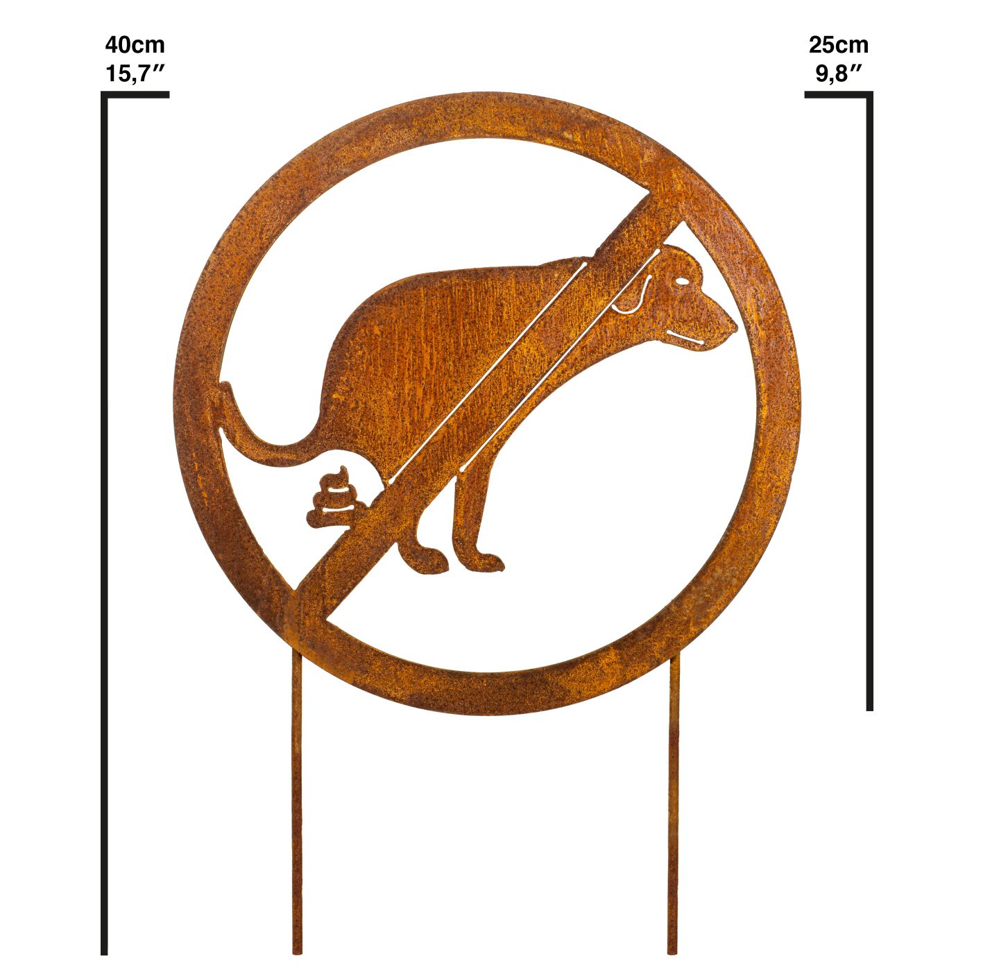 Gartenschild Hundekot verboten Hinterlassenschaften Kein Kackender Hund