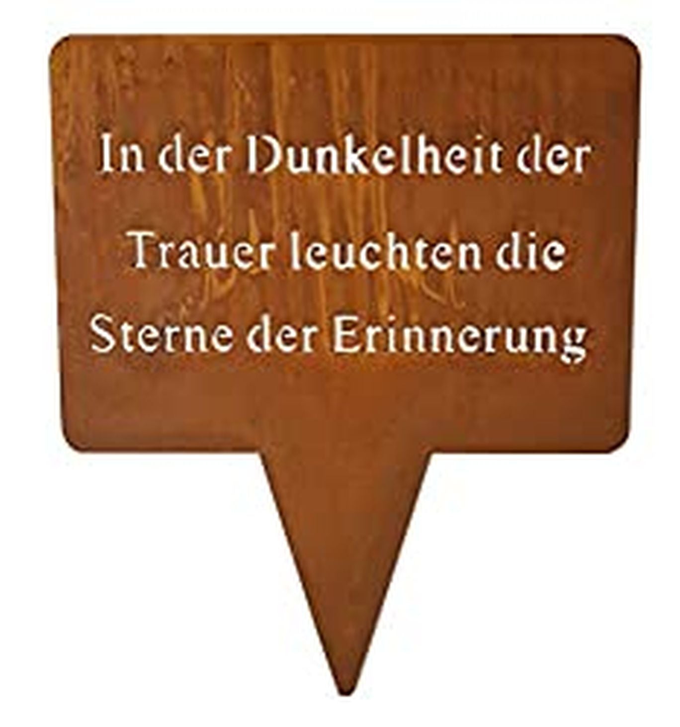 Blümelhuber wetterfester Grabschmuck aus Edelrost, 3 Modelle zur Auswahl (Sterne der Erinnerung)