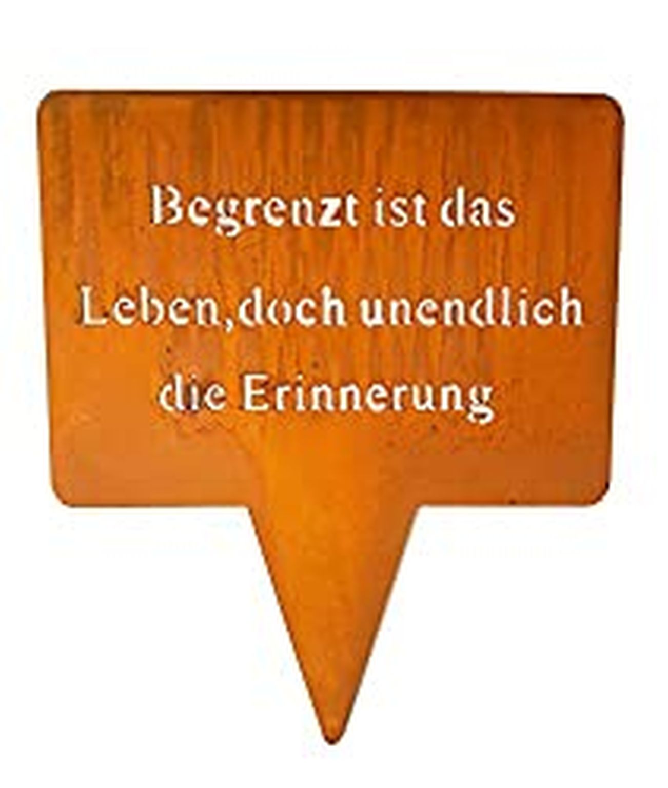 Blümelhuber wetterfester Grabschmuck aus Edelrost, 3 Modelle zur Auswahl (unendliche Erinnerung)