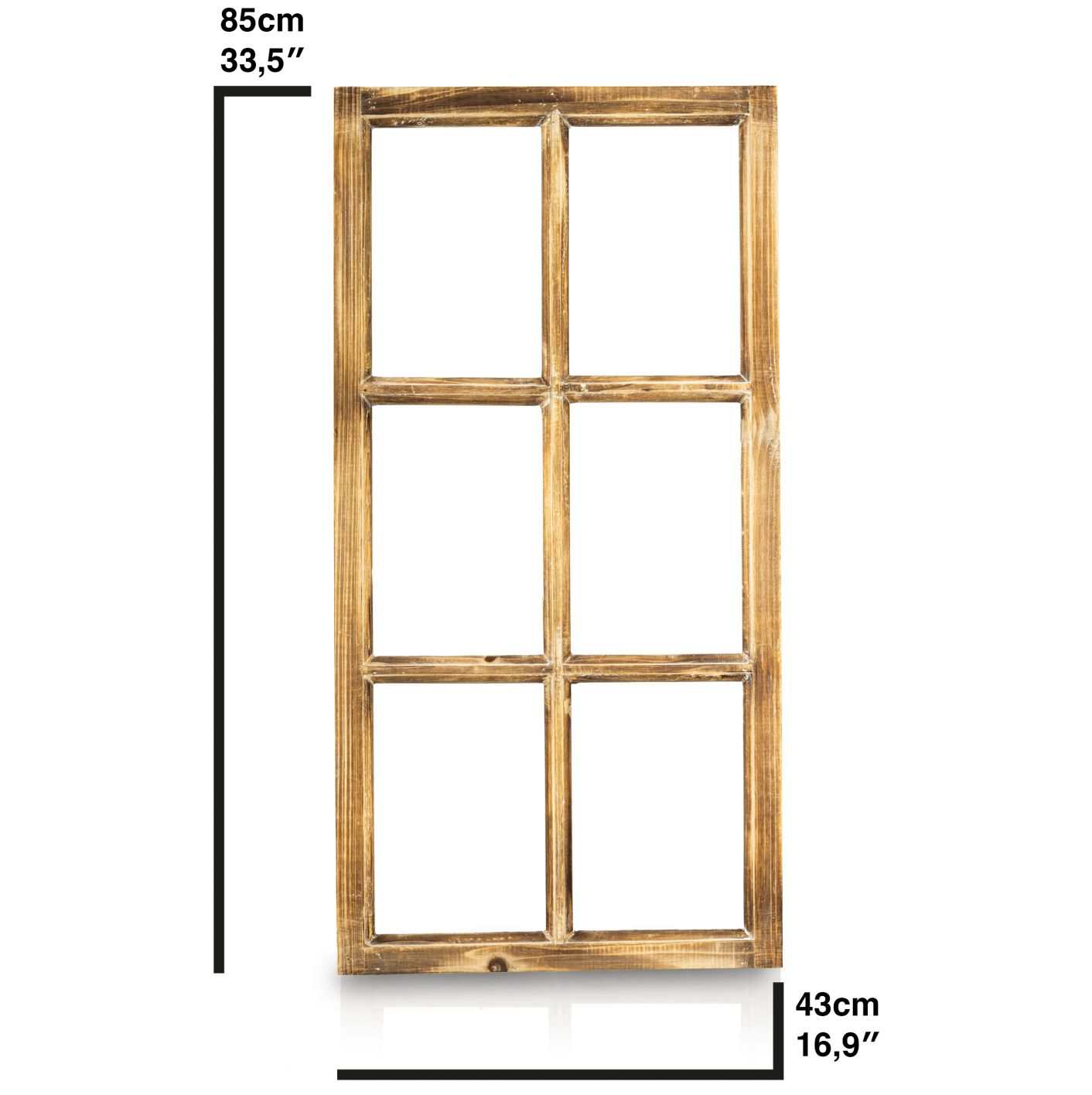 Deko Vintage Stallfenster Landhausstil Deko Fenster mit Halbbogen aus Holz