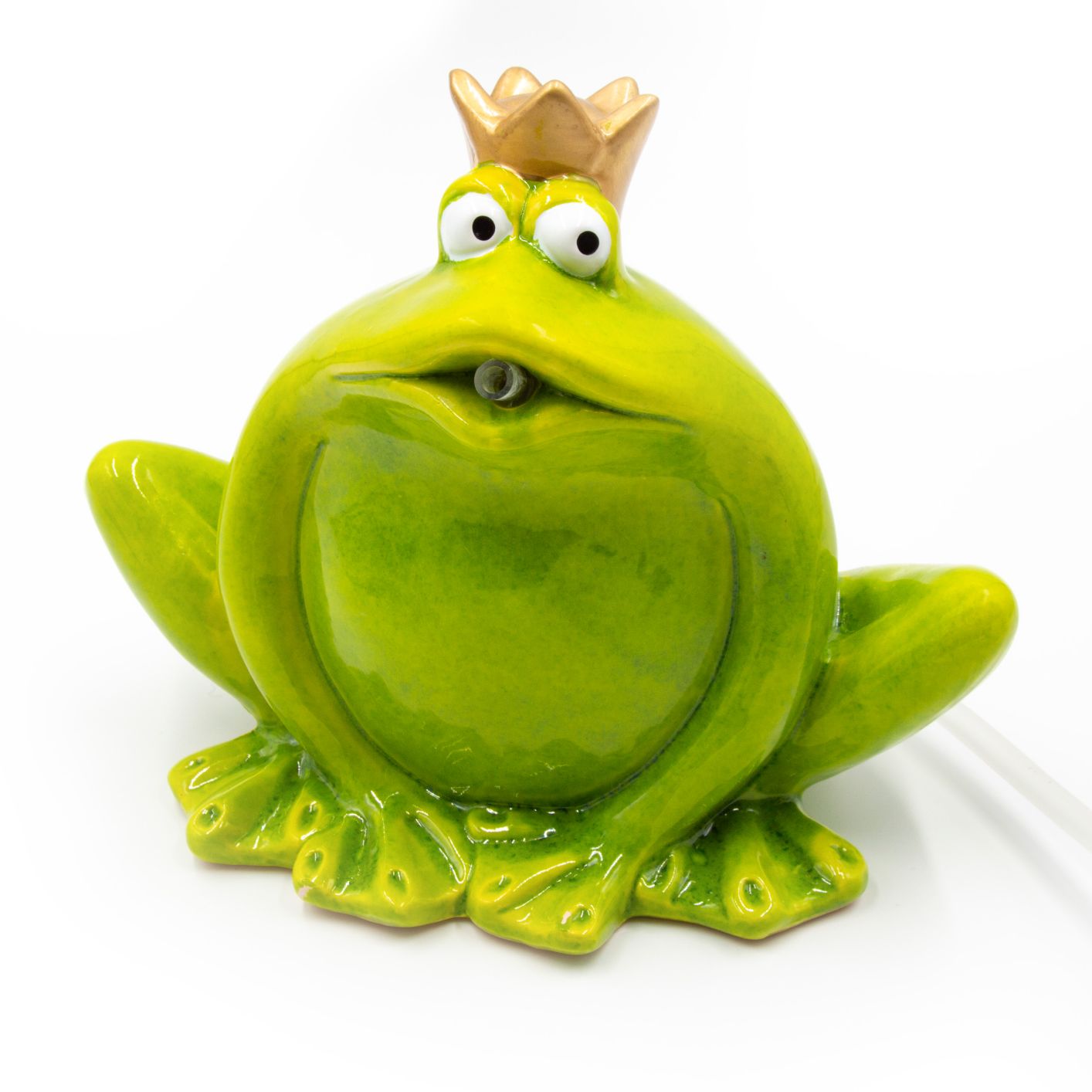 Wasserspeier Frosch grün mit Pumpe