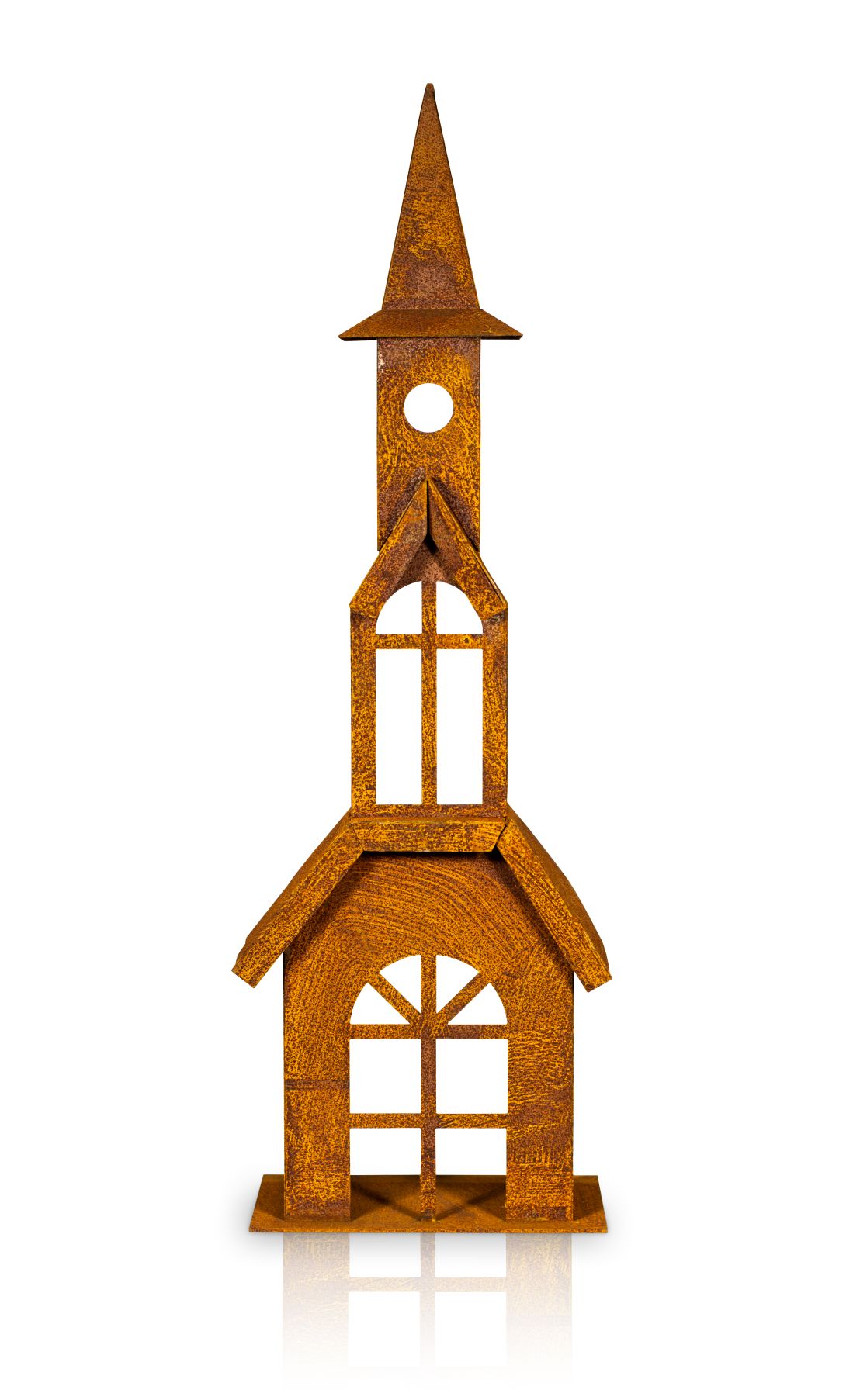 Kathedralen Deko Skulptur für Garten, Terrasse oder Balkon - Edelrost Garten Dek