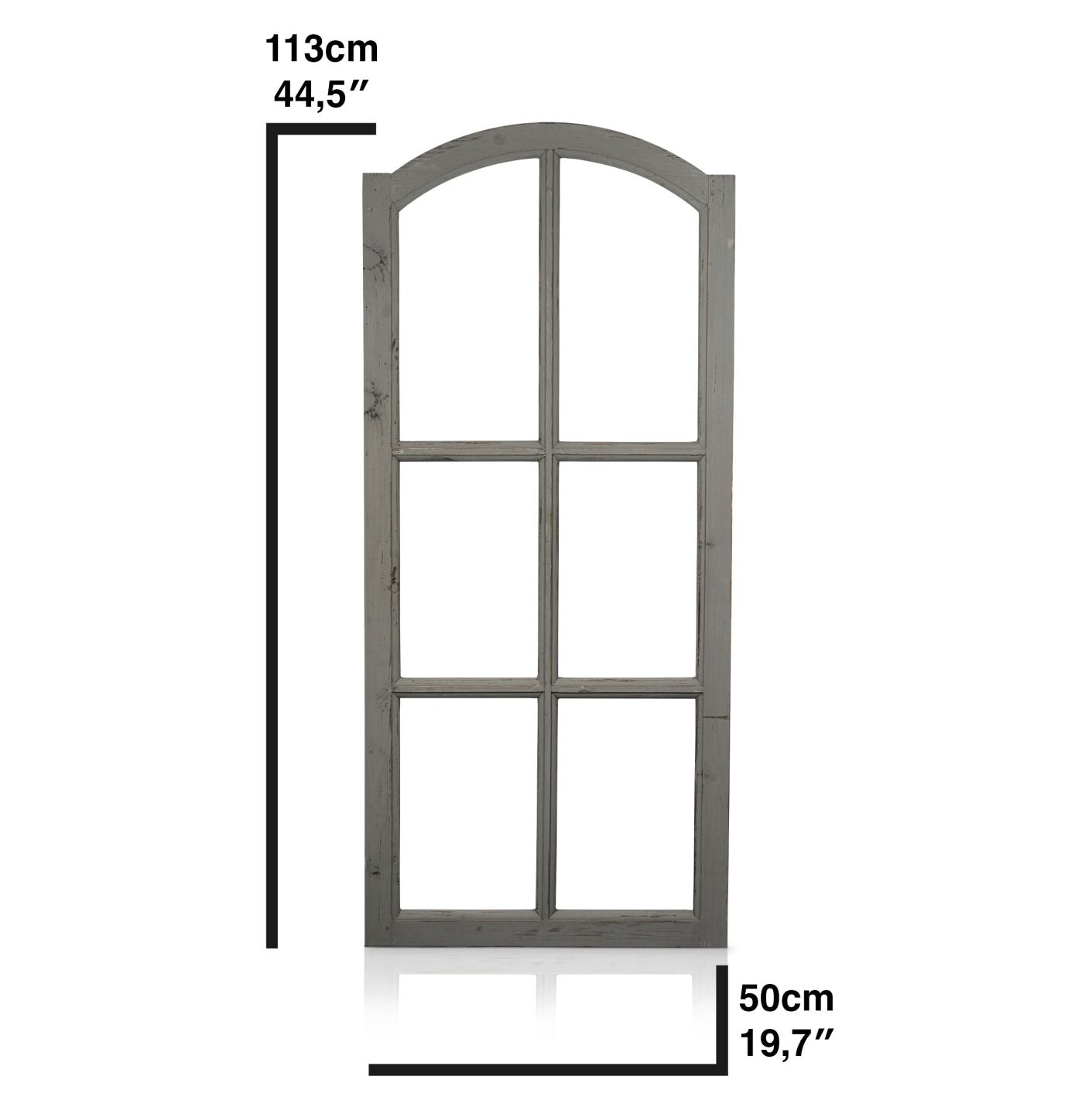 Deko Vintage Stallfenster Landhausstil Deko - Vintage Deko Fenster mit Halbbogen