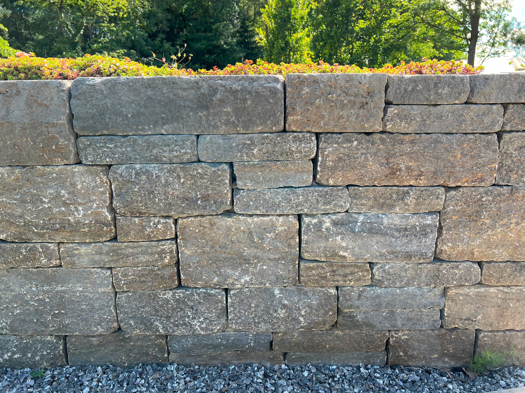 Muschelkalk - Systemmauerwerk - gespalten - 960kg