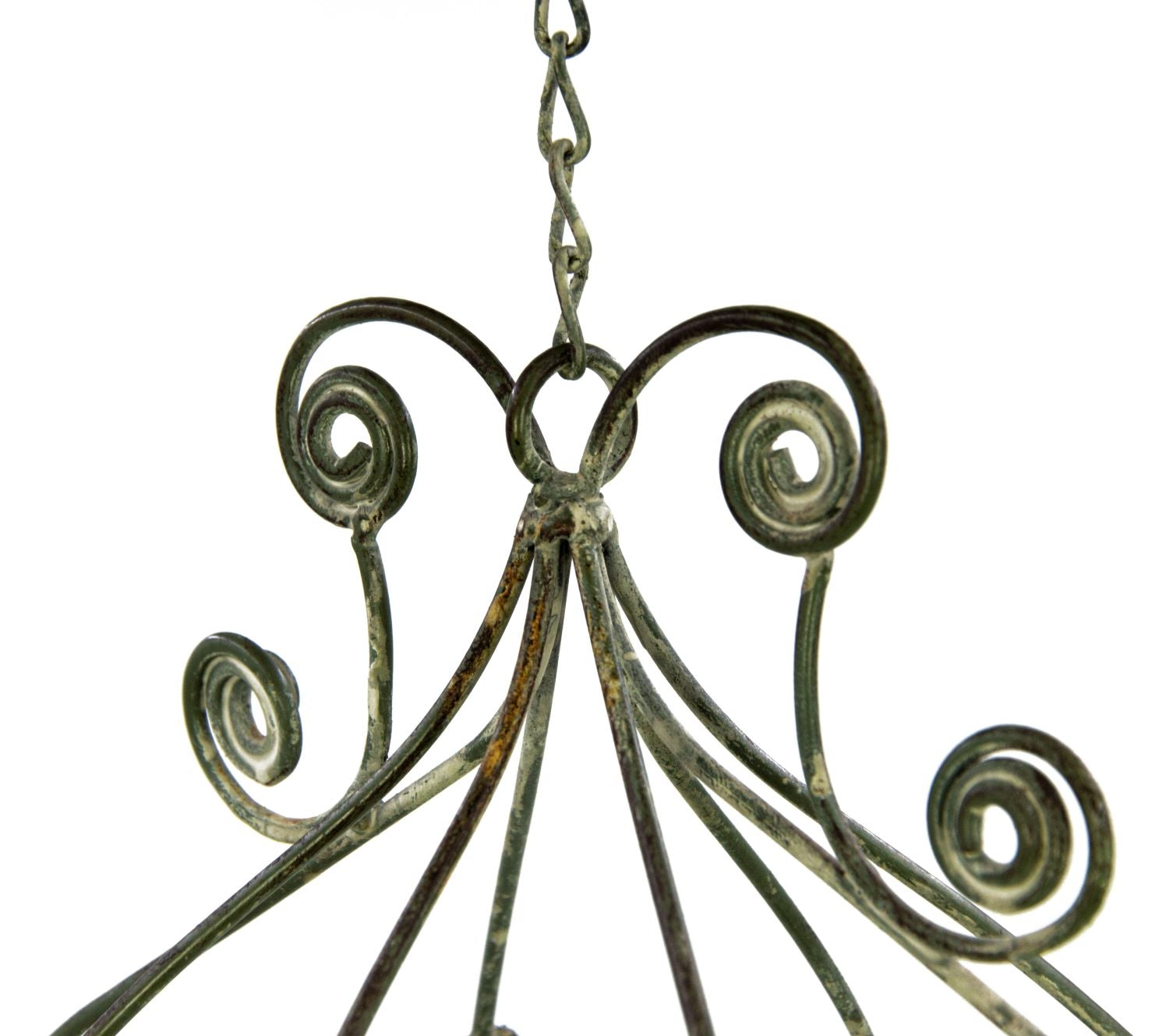 Deko-Vogelkäfig zum Aufhängen 25x15,5xH40cm + 19cm Kette grau-braun