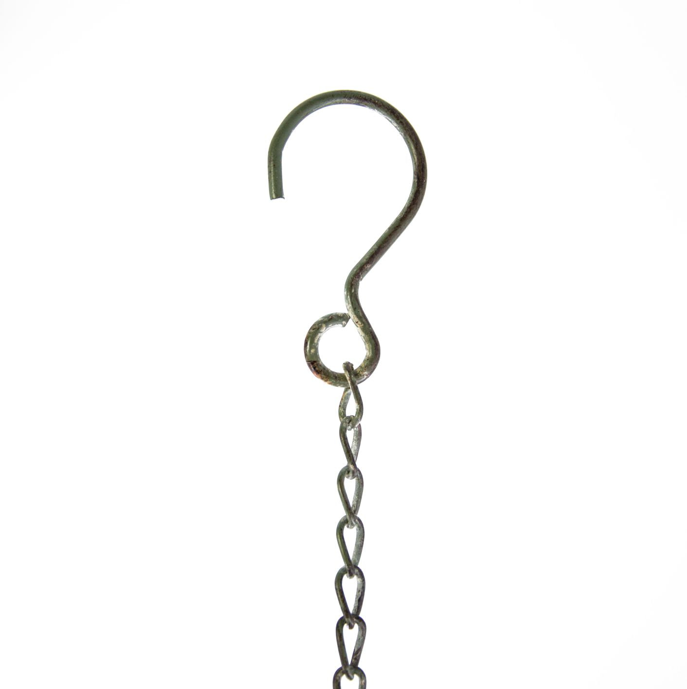 Futterstation Teekanne z. Hg., 16x16xH33cm + 33cm Kette/grau-braun