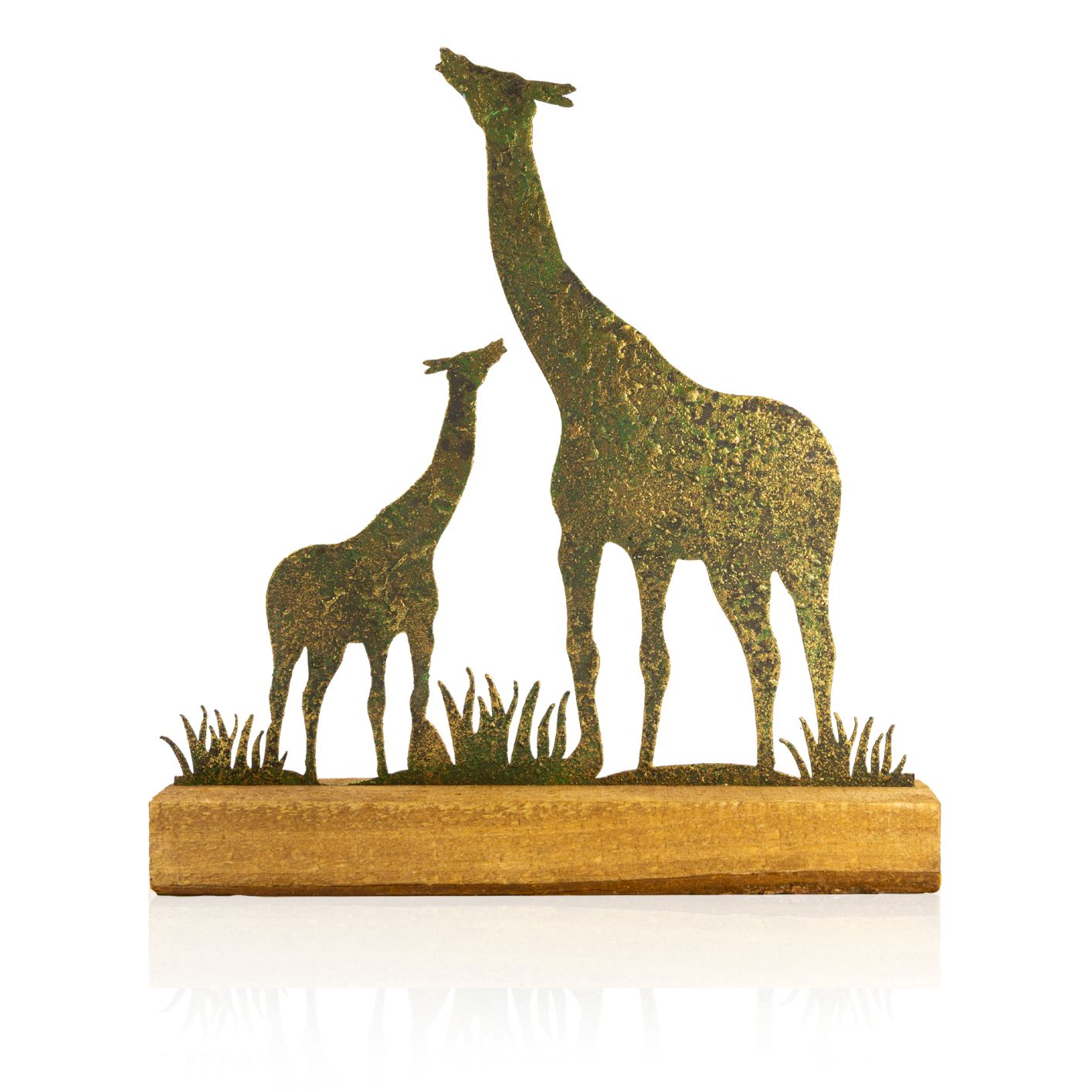 Giraffe Deko - Afrikanische Deko Wohnzimmer - Design Deko Holz - Deko Figuren