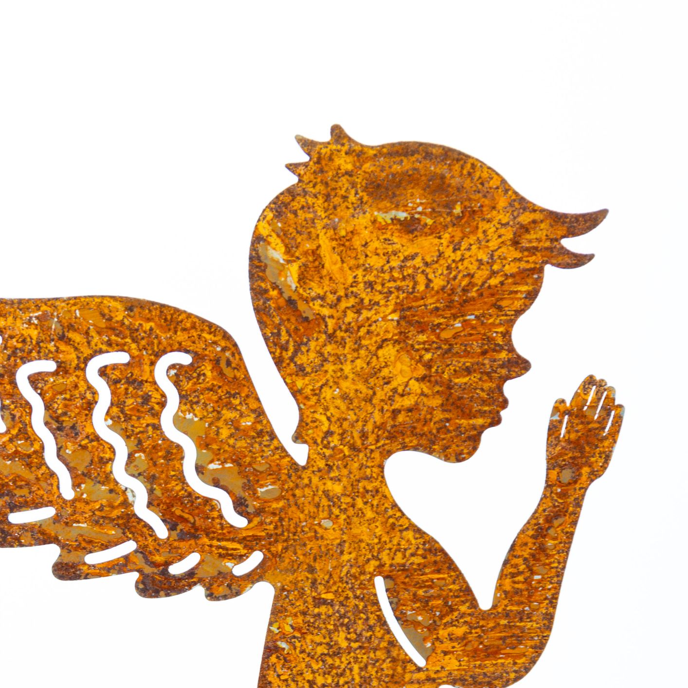 Edelrost Gartenstecker "Kleiner Engel" - 19 cm