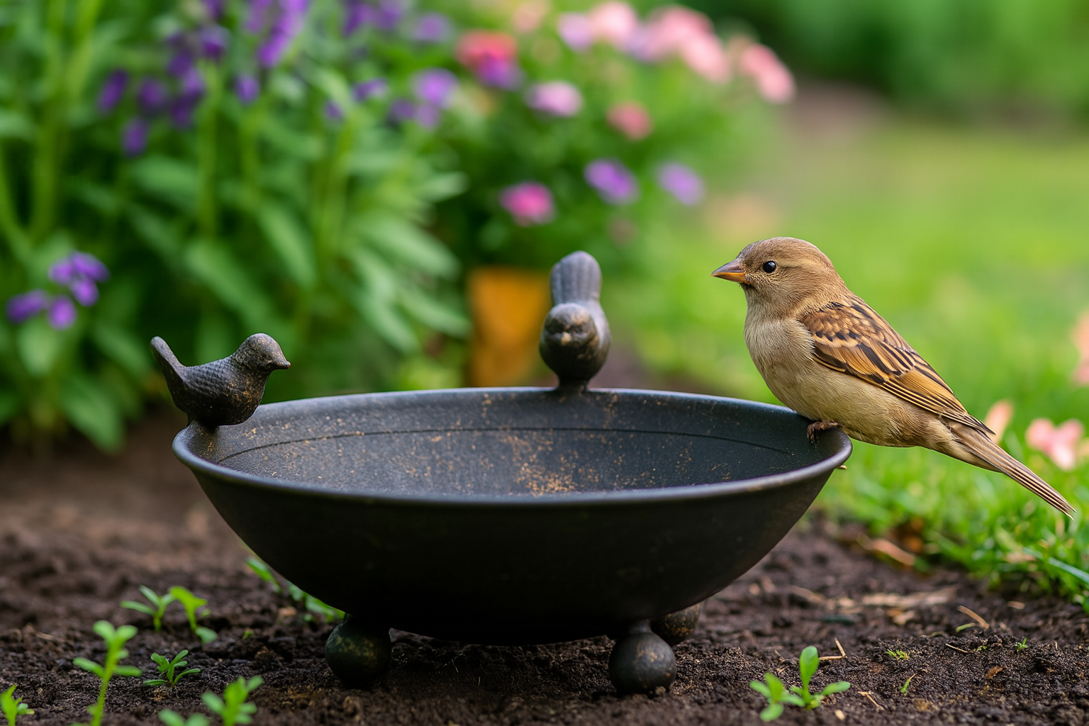 Vogelbad Garten Balkon Deko Insektentränke Garten Deko Balkon Vogeltränke