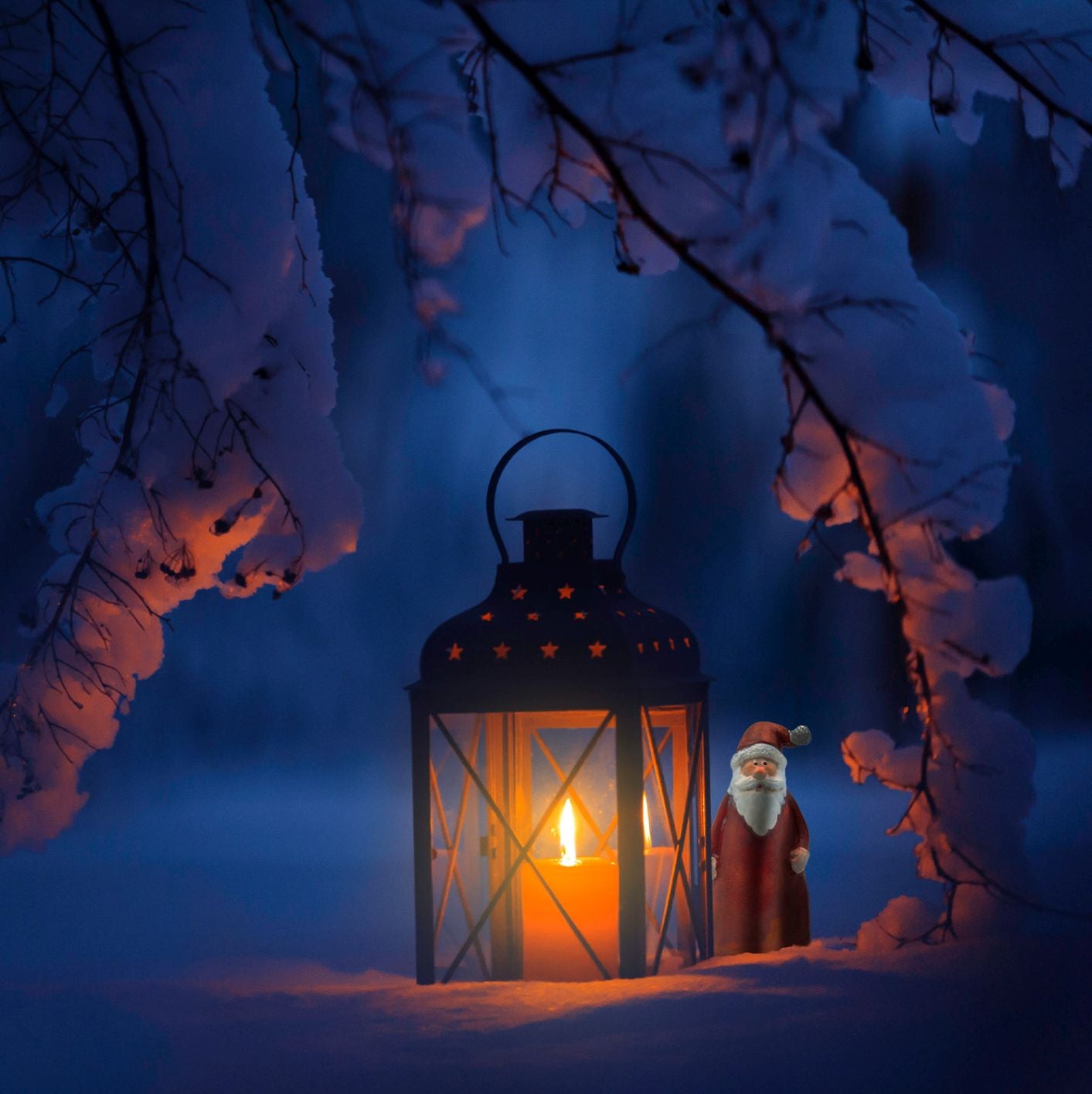 Zaunhocker: Weihnachtsmann