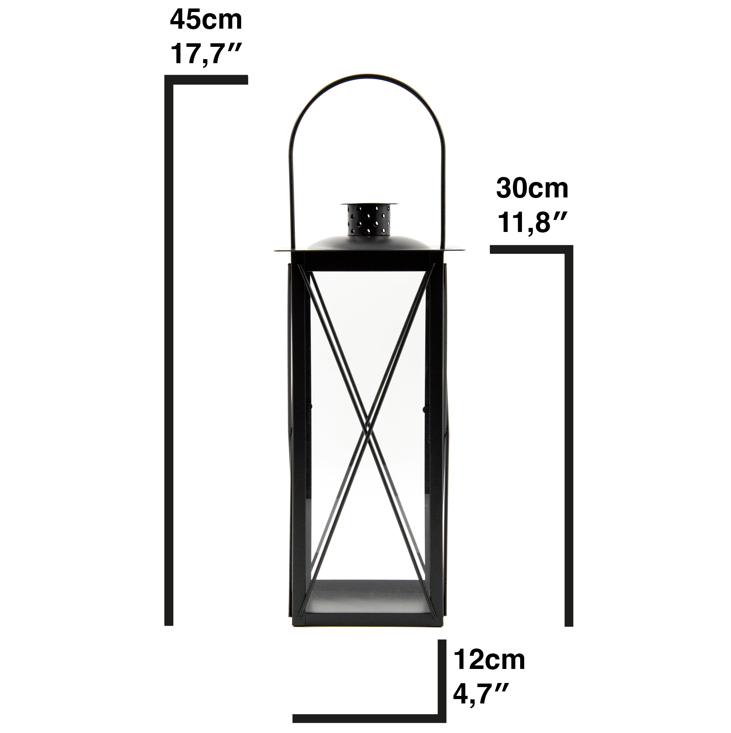 Windlicht, Glas-Laterne