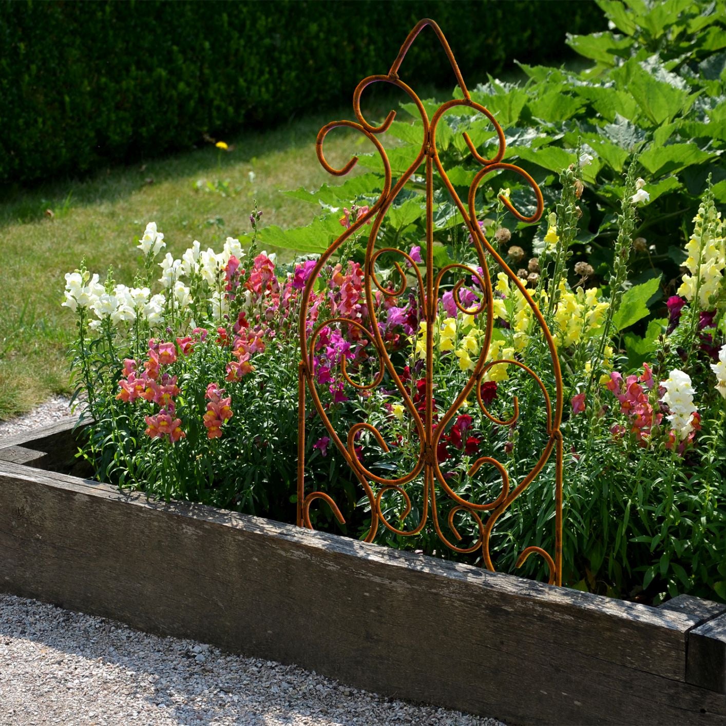 Rankgitter Metall Deko Balkon und Garten Deko Balkon Sichtschutz Garten Vintage