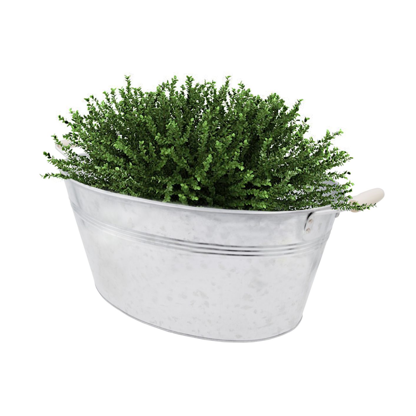 Verzinkte Wanne - Schale zum Bepflanzen - Garten Deko Draußen