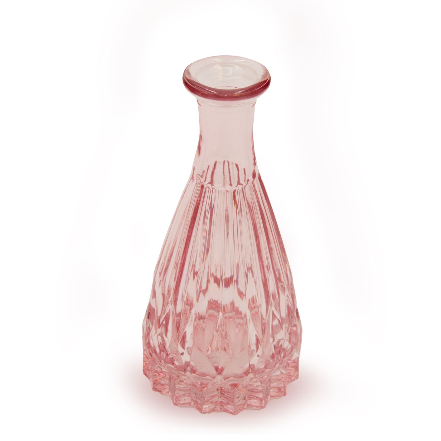 Glas Vase, Rosa