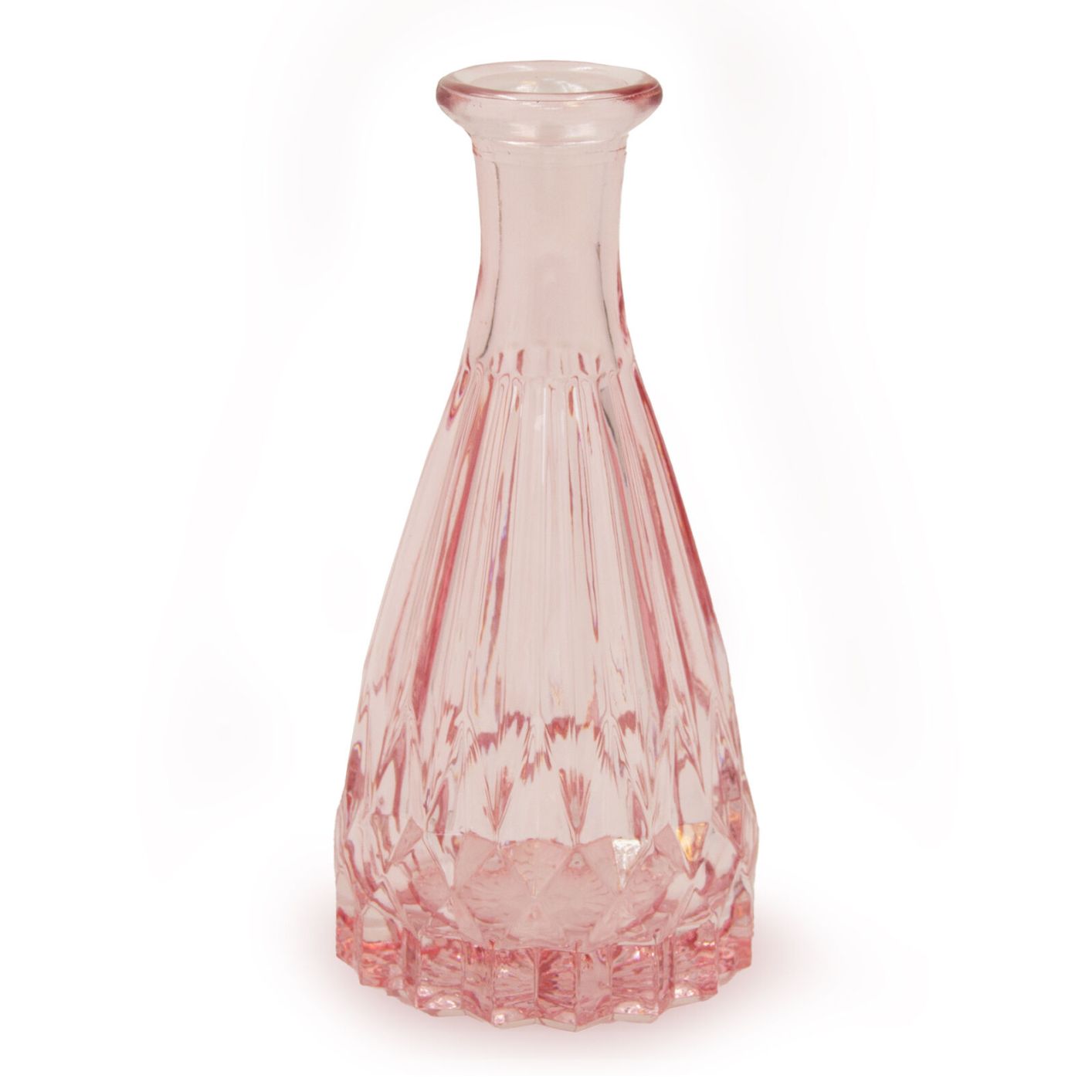 Glas Vase, Rosa