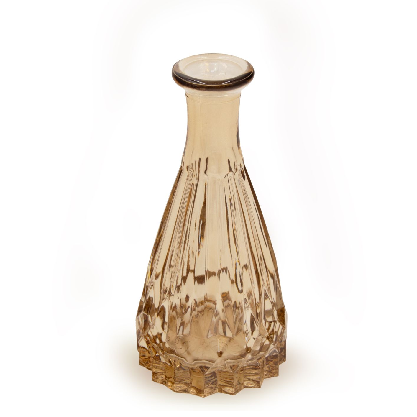 Glas Vase, Taupe