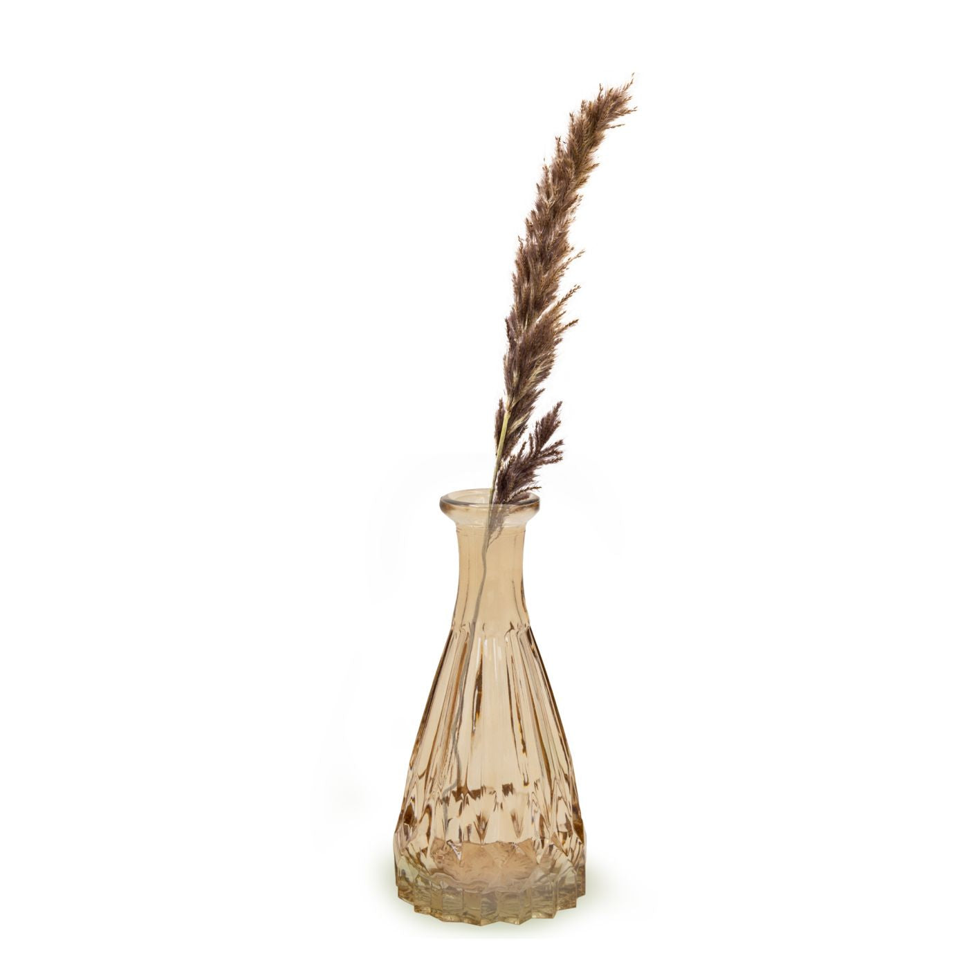 Glas Vase, Taupe