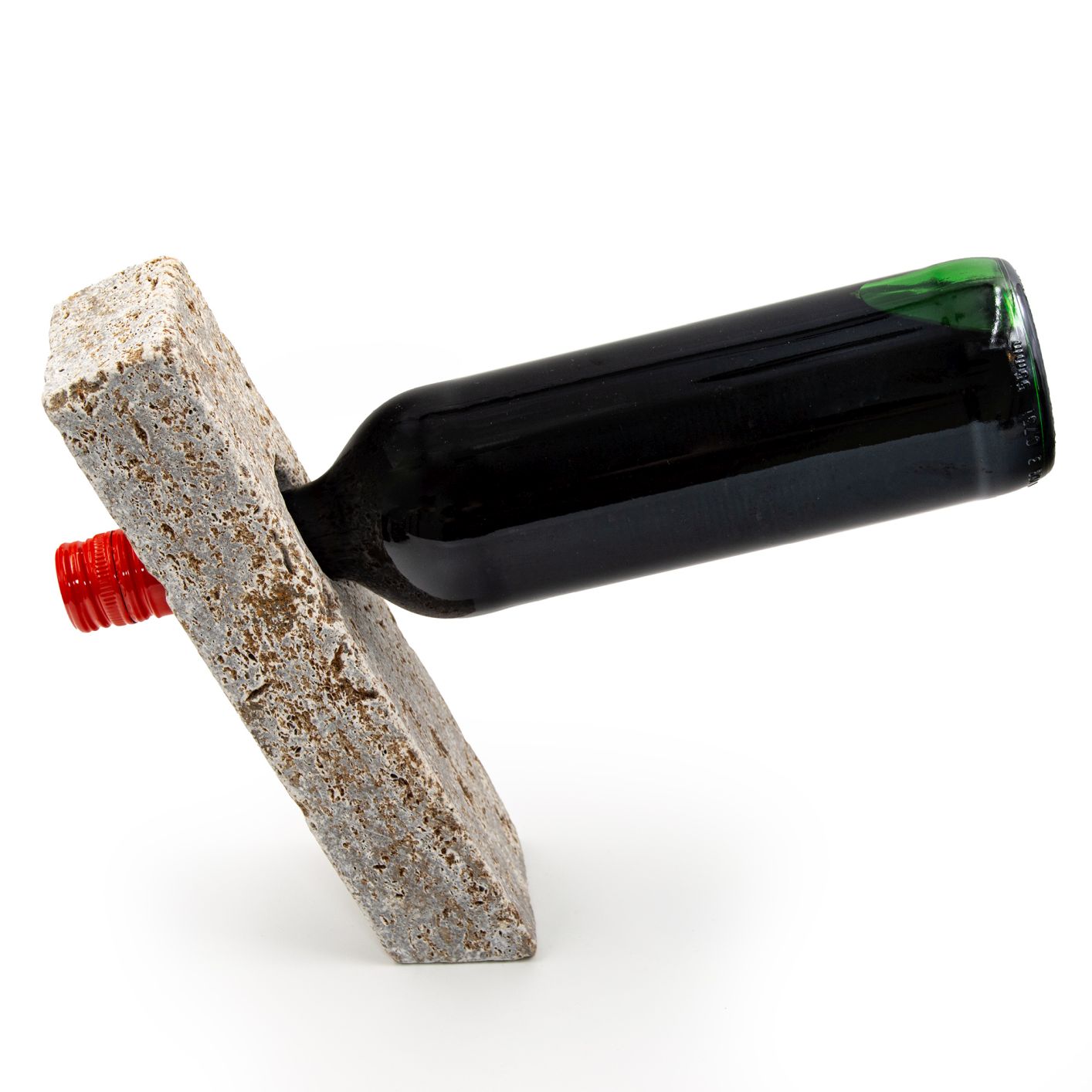 Weinflaschenhalter aus Muschelkalk
