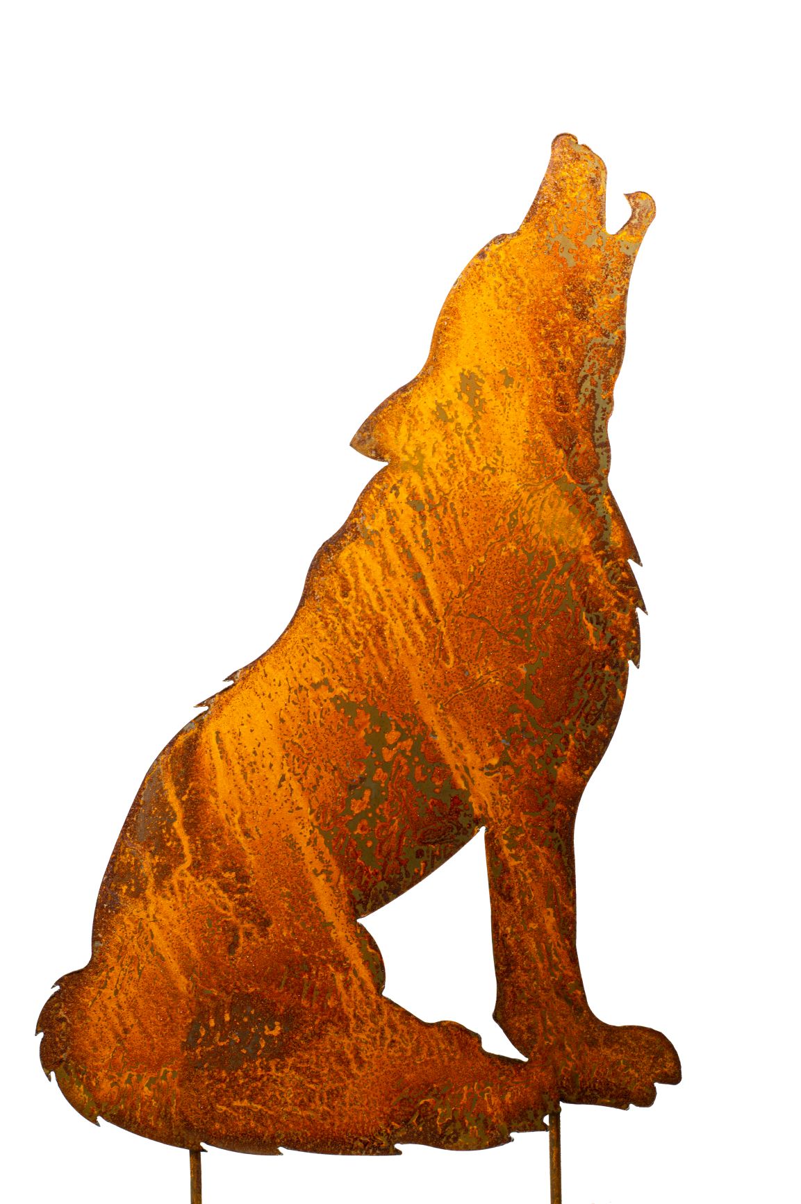 Edelrost Deko Wolf Metall Rost Deko für Garten, Balkon oder Terrasse Wolf Figur