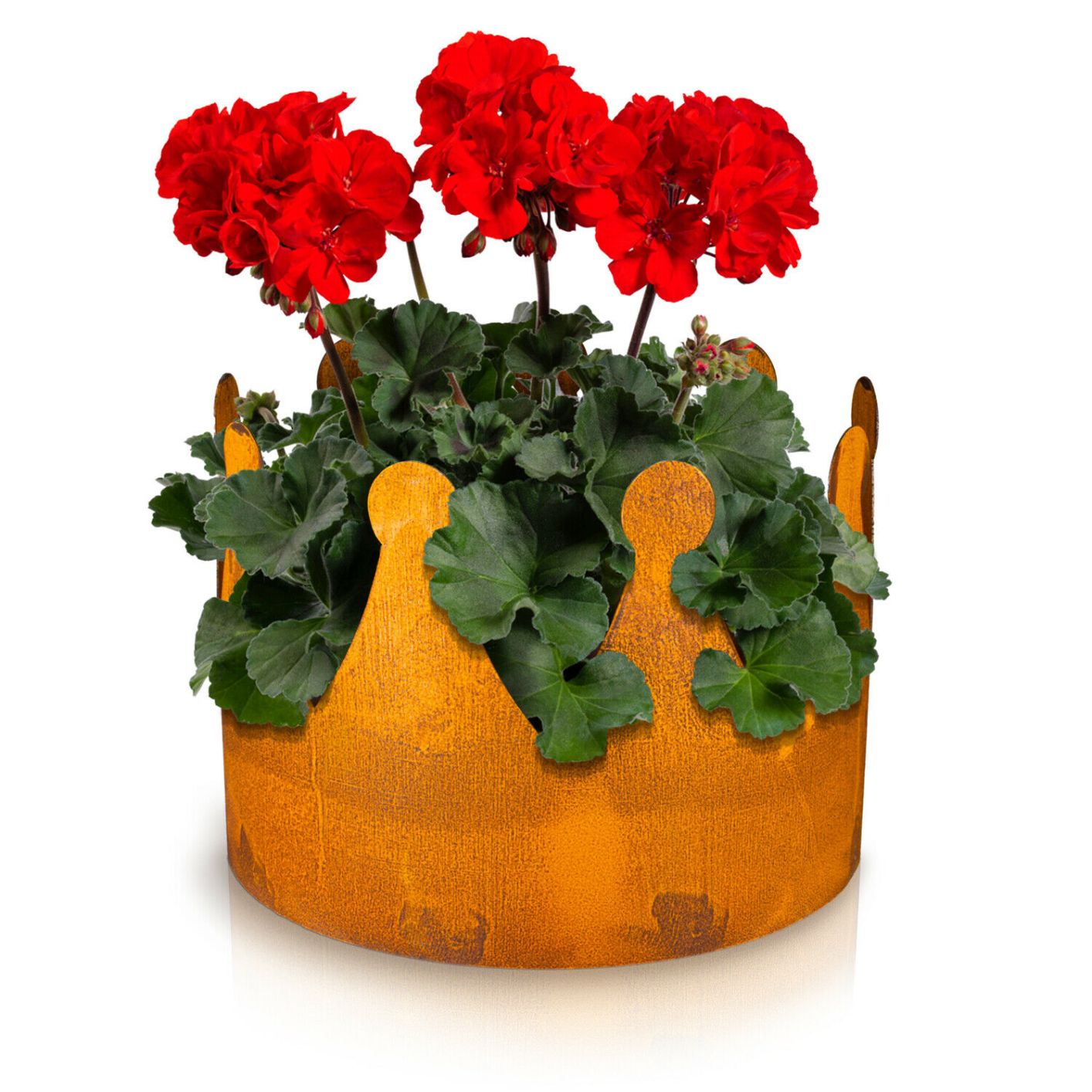 Krone zum Bepflanzen in Rostoptik - Ostern Deko Frühling - Balkon Deko Garten