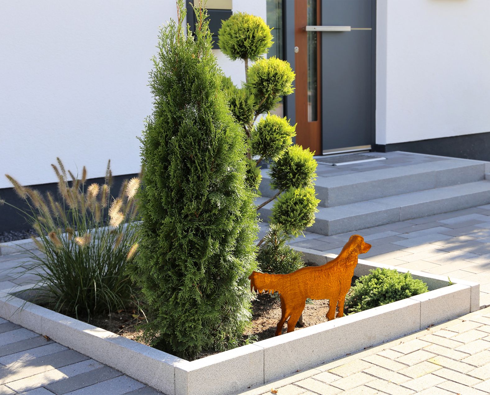 Labrador Gartenstecker