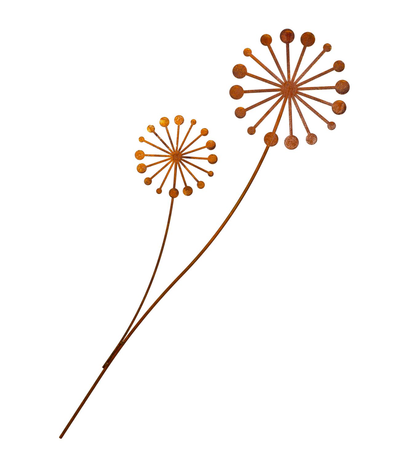 Pusteblume Gartenstecker Edelrost Gartendeko