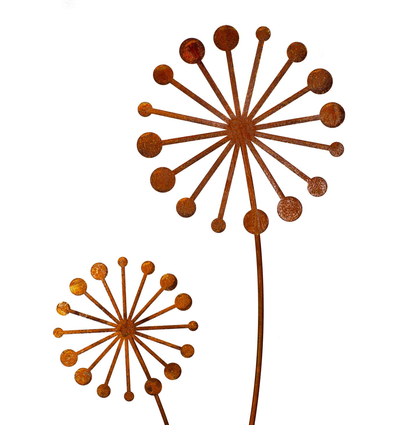 Pusteblume Gartenstecker Edelrost Gartendeko