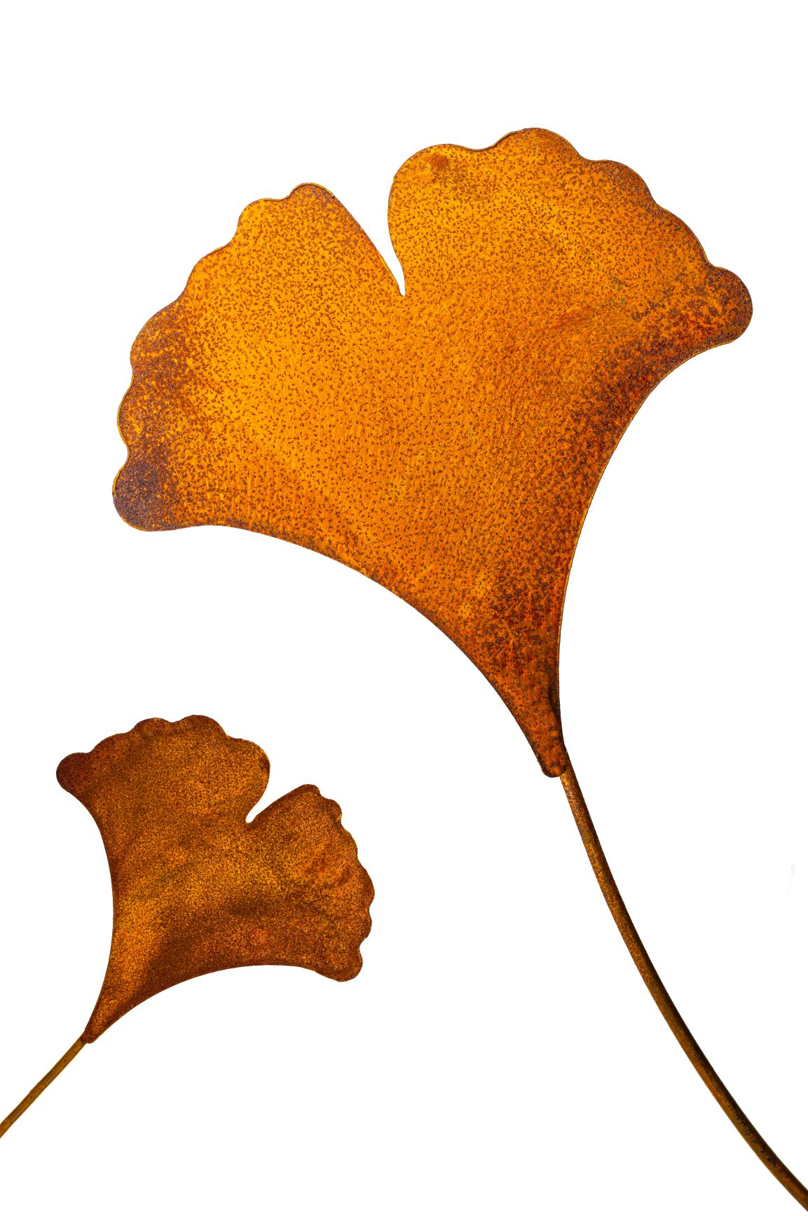 Ginkgo Blatt Rost Deko für Garten Terrasse oder Balkon